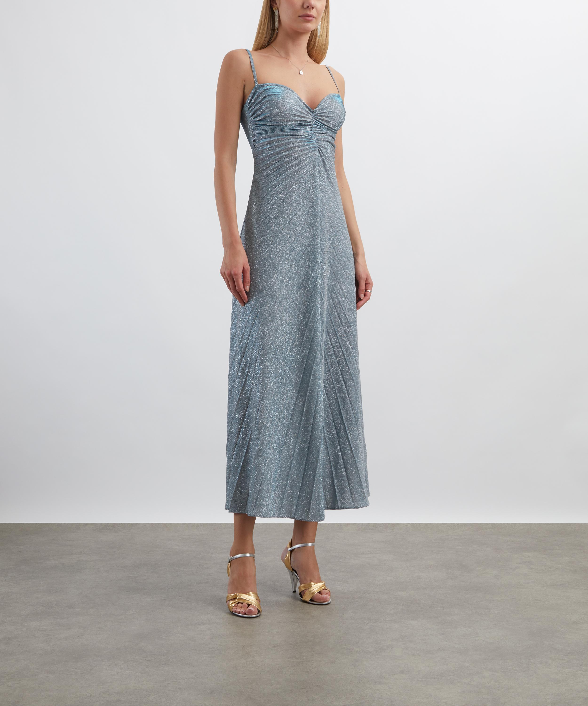Georgia Hardinge - Blue Sky Silver Sparkle Metallic Relic Dress image number 2