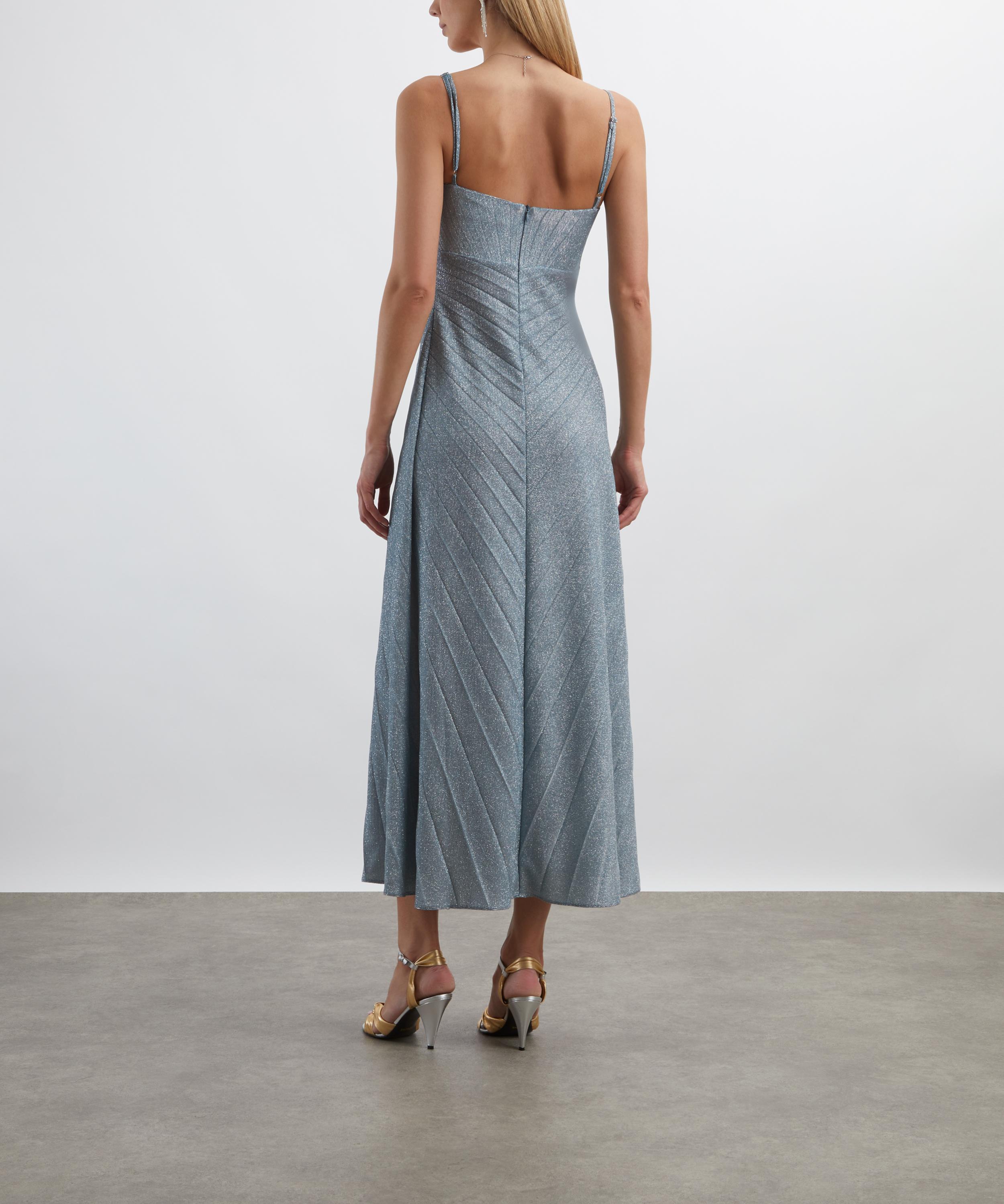 Georgia Hardinge - Blue Sky Silver Sparkle Metallic Relic Dress image number 3