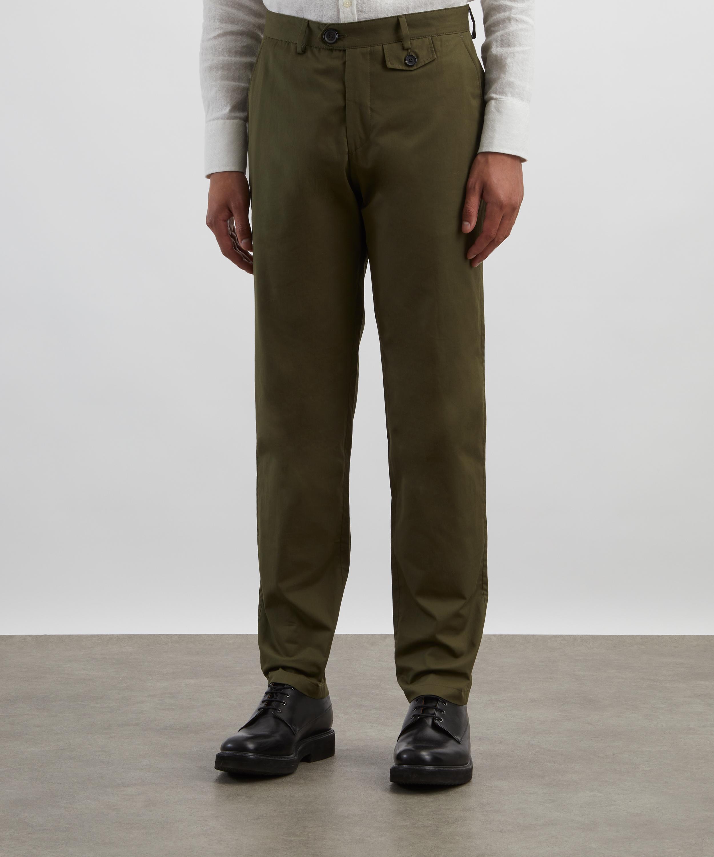 Oliver Spencer - Ashdown Green Fishtail Trousers image number 2