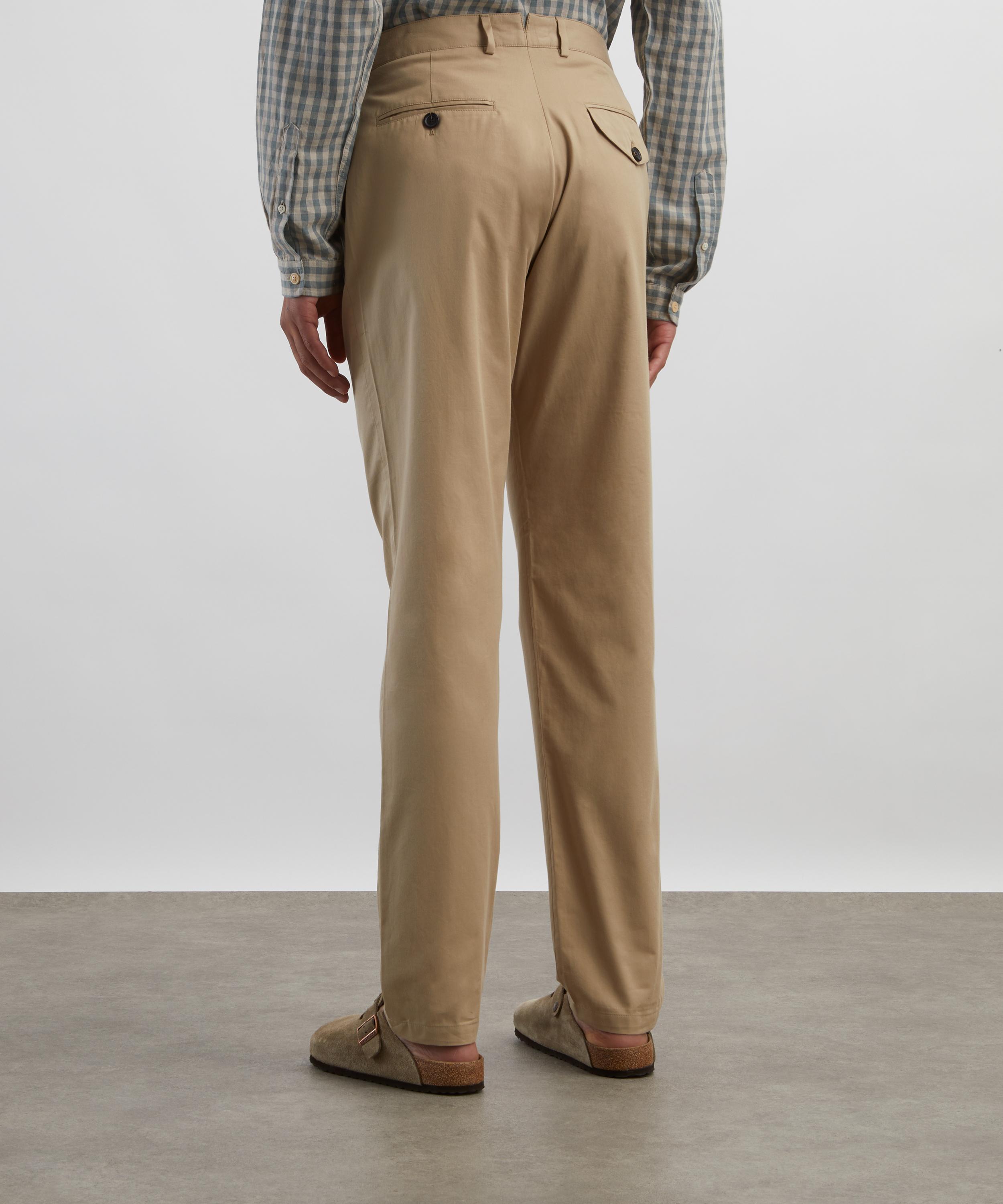 Oliver Spencer - Ashdown Beige Fishtail Trousers image number 3