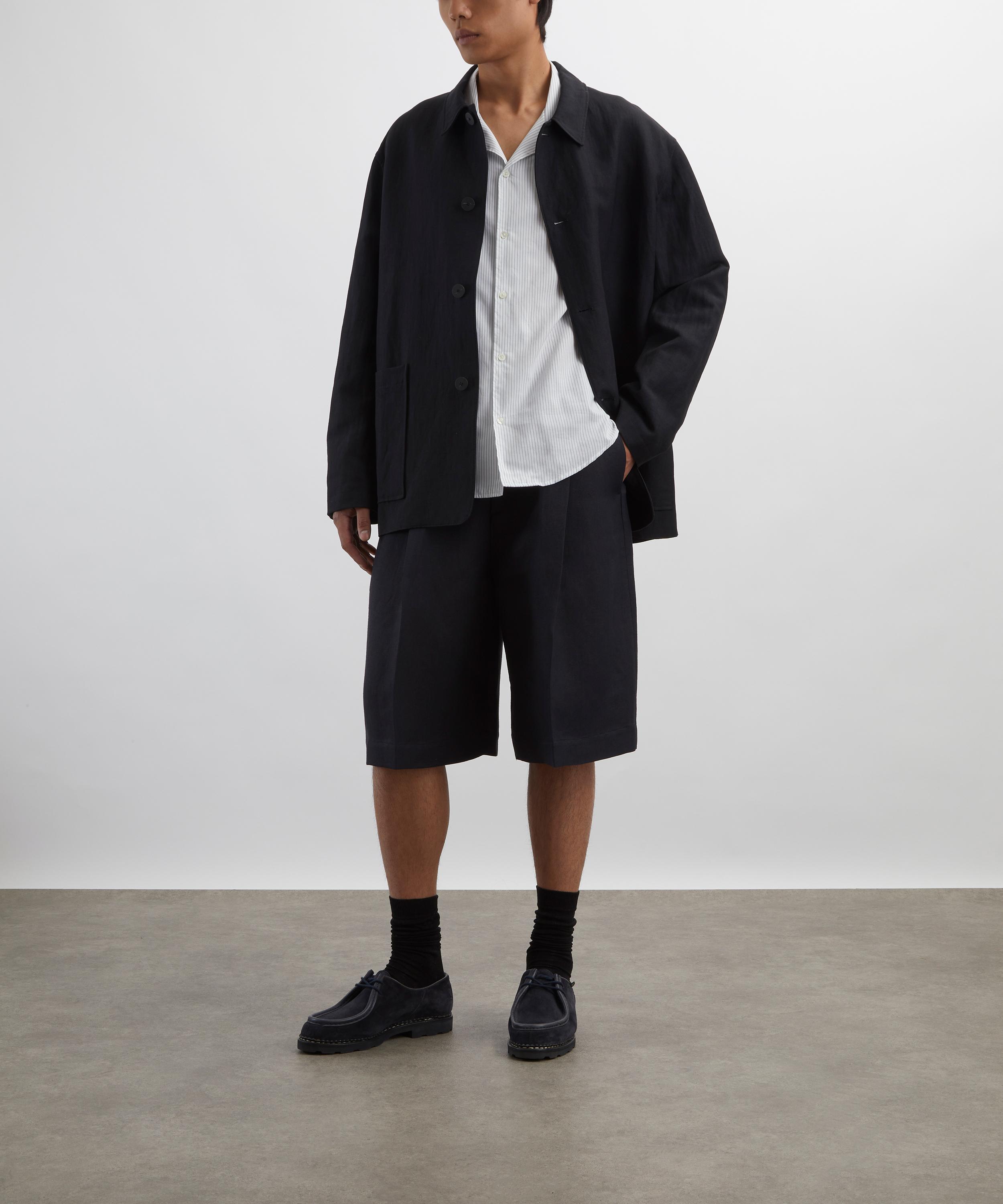 Studio Nicholson - Fowld Linen Shorts image number 1