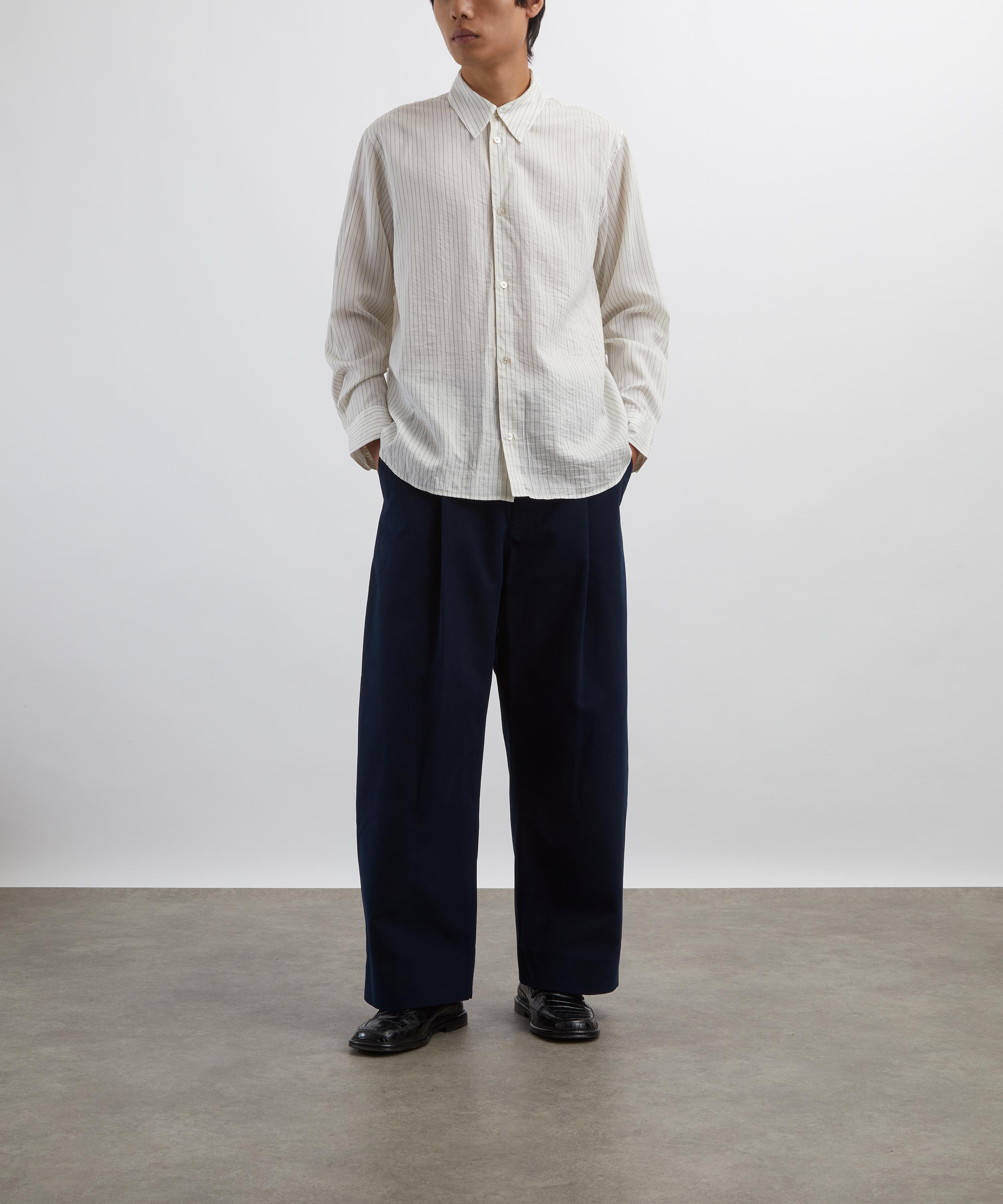 Studio Nicholson - Sorte High-Waisted Trousers image number 1