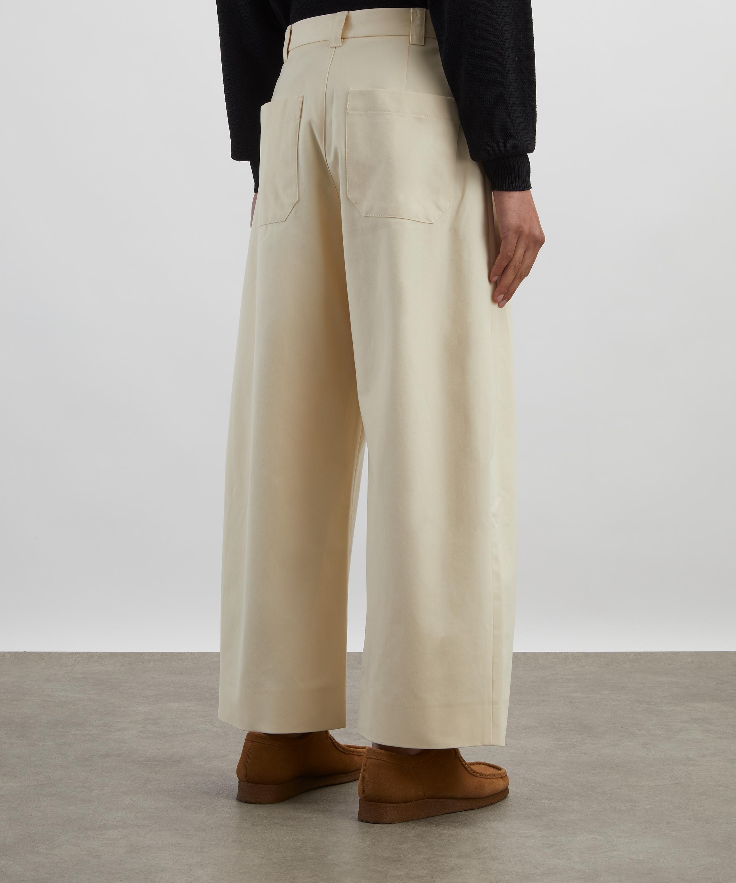 Studio Nicholson - Sorte High-Waisted Trousers image number 3