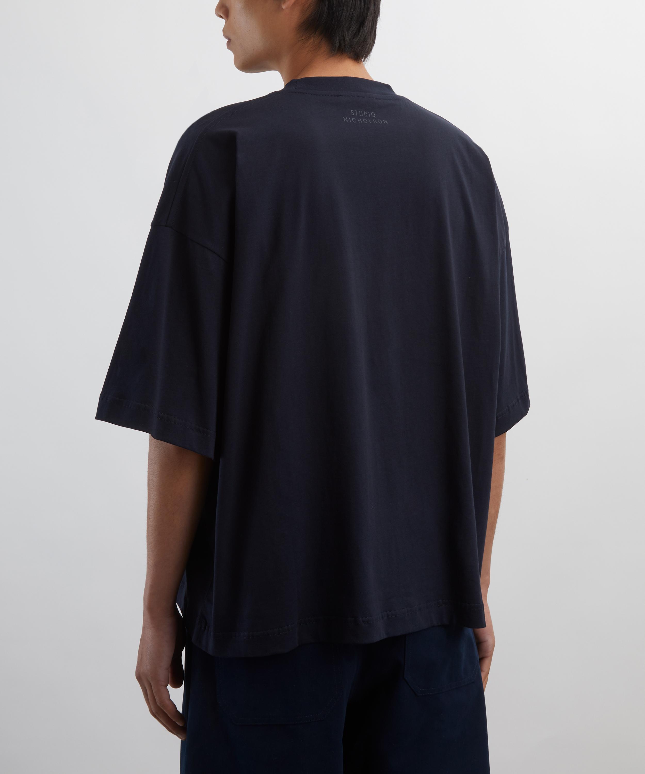 Studio Nicholson - Piu Darkest Navy Oversized T-Shirt image number 3