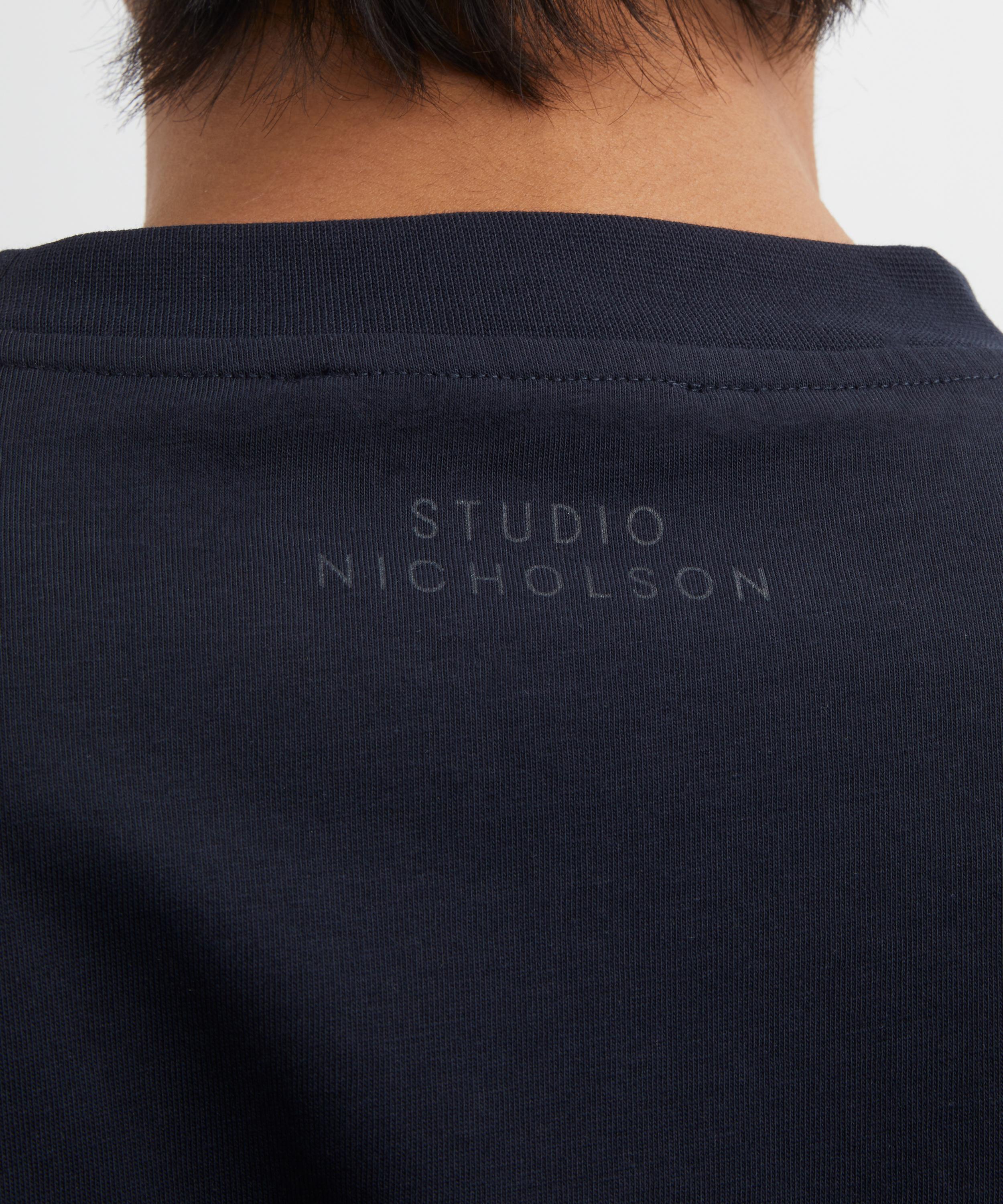 Studio Nicholson - Piu Darkest Navy Oversized T-Shirt image number 4