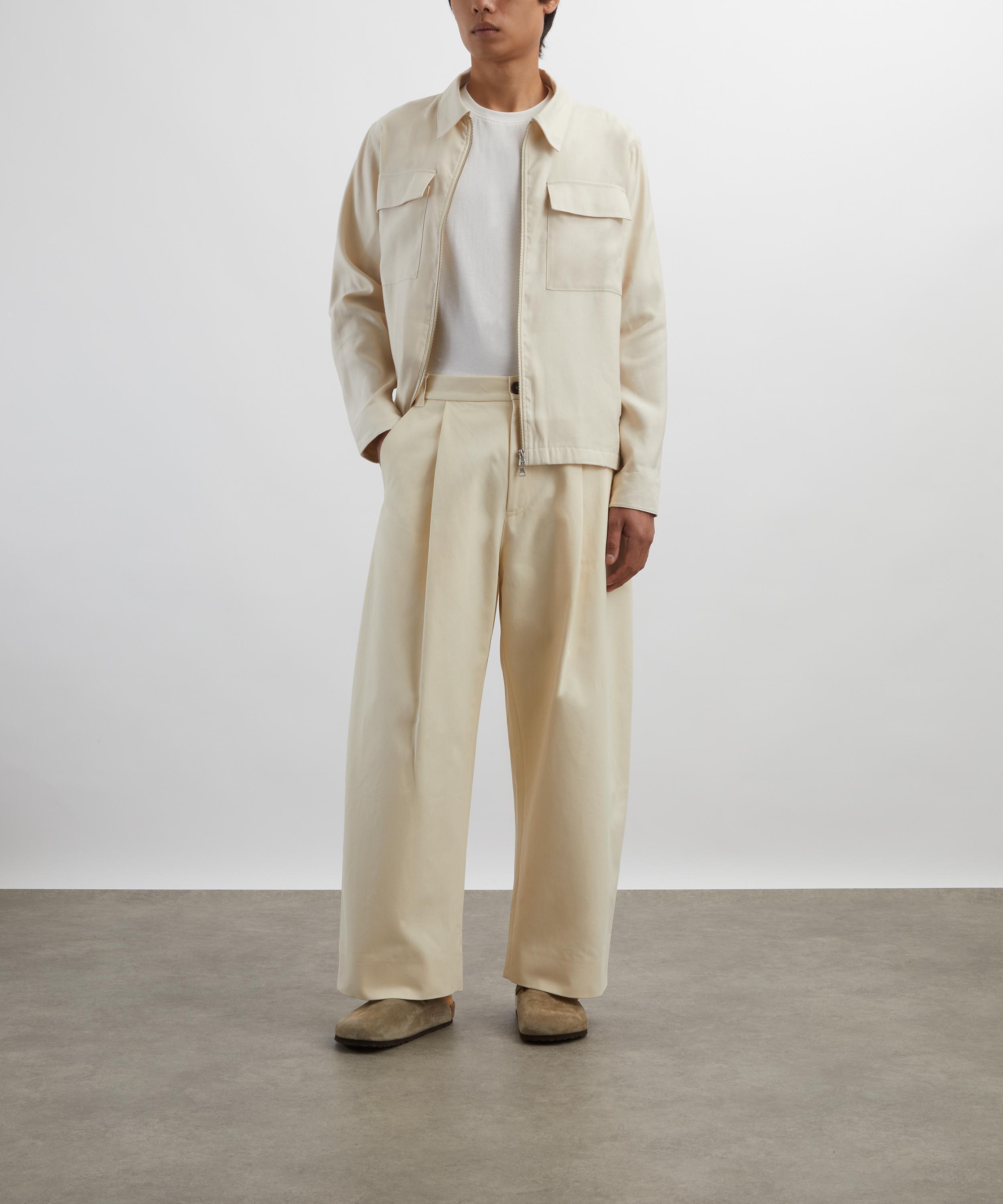 Studio Nicholson - Piu Optic White Oversized T-Shirt image number 1