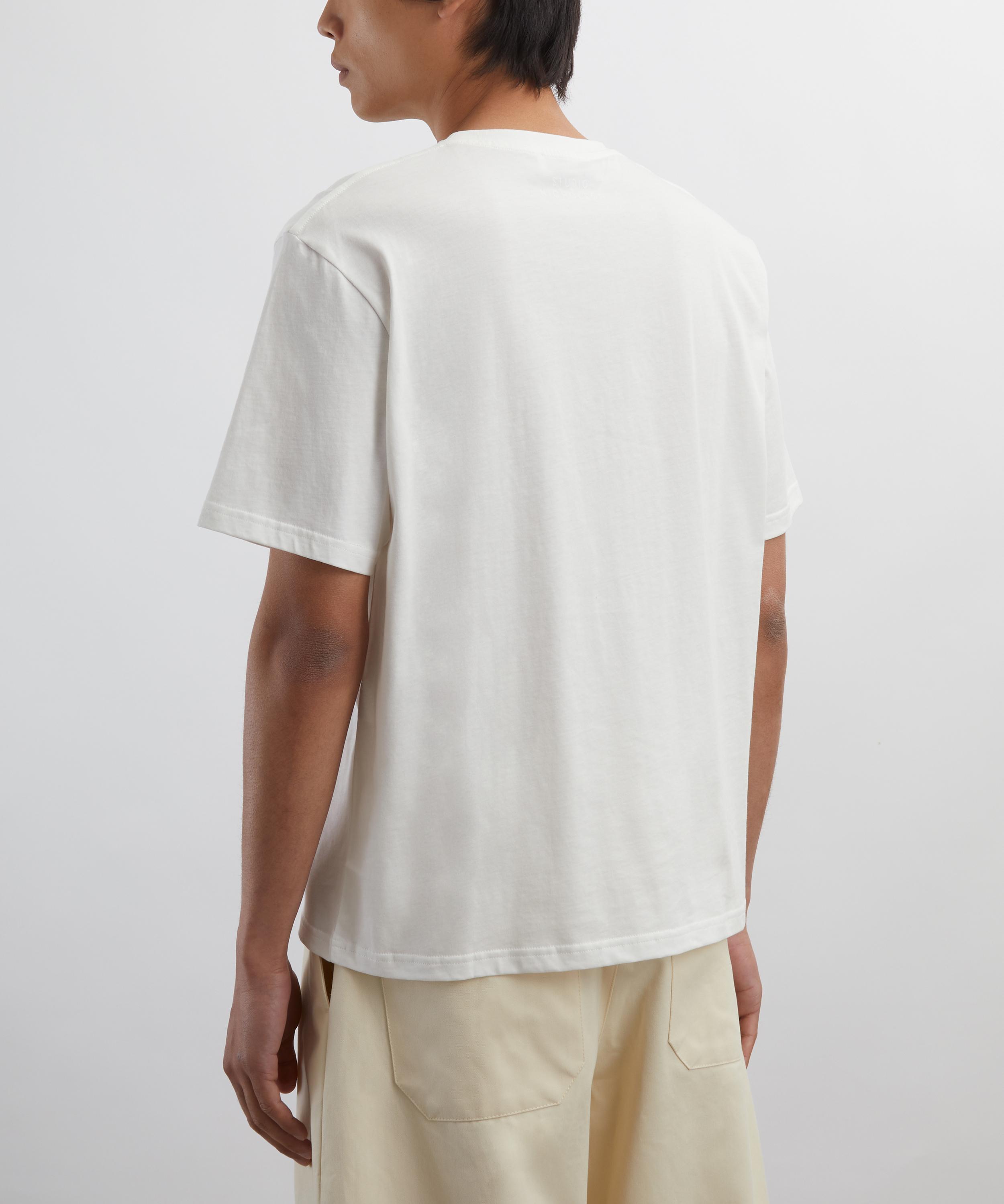 Studio Nicholson - Piu Optic White Oversized T-Shirt image number 3