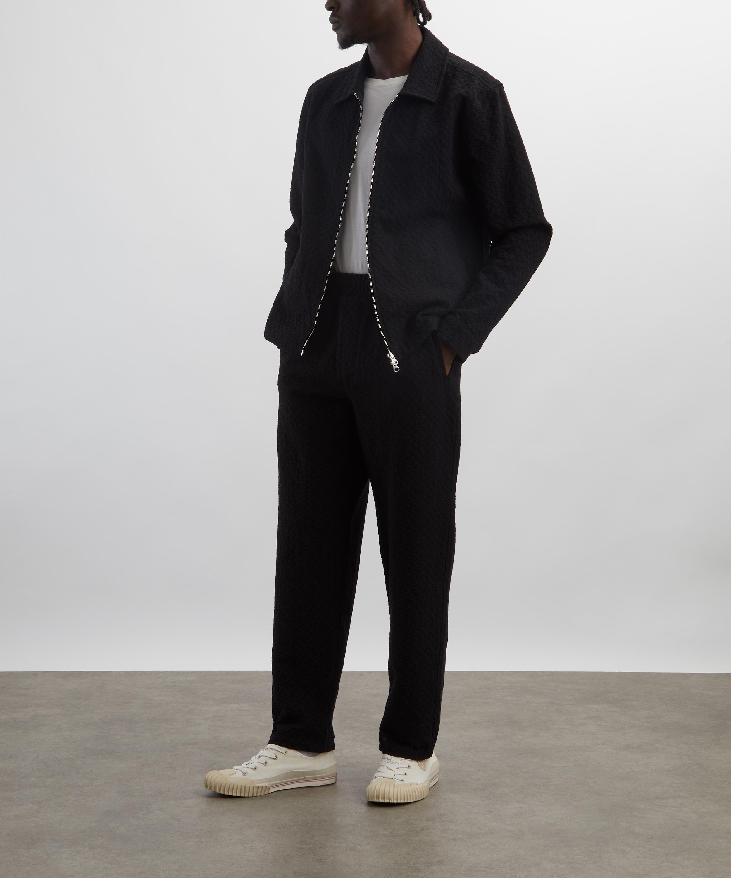 Wax London - Tyne Black Floral Diamond Cotton Trousers image number 1