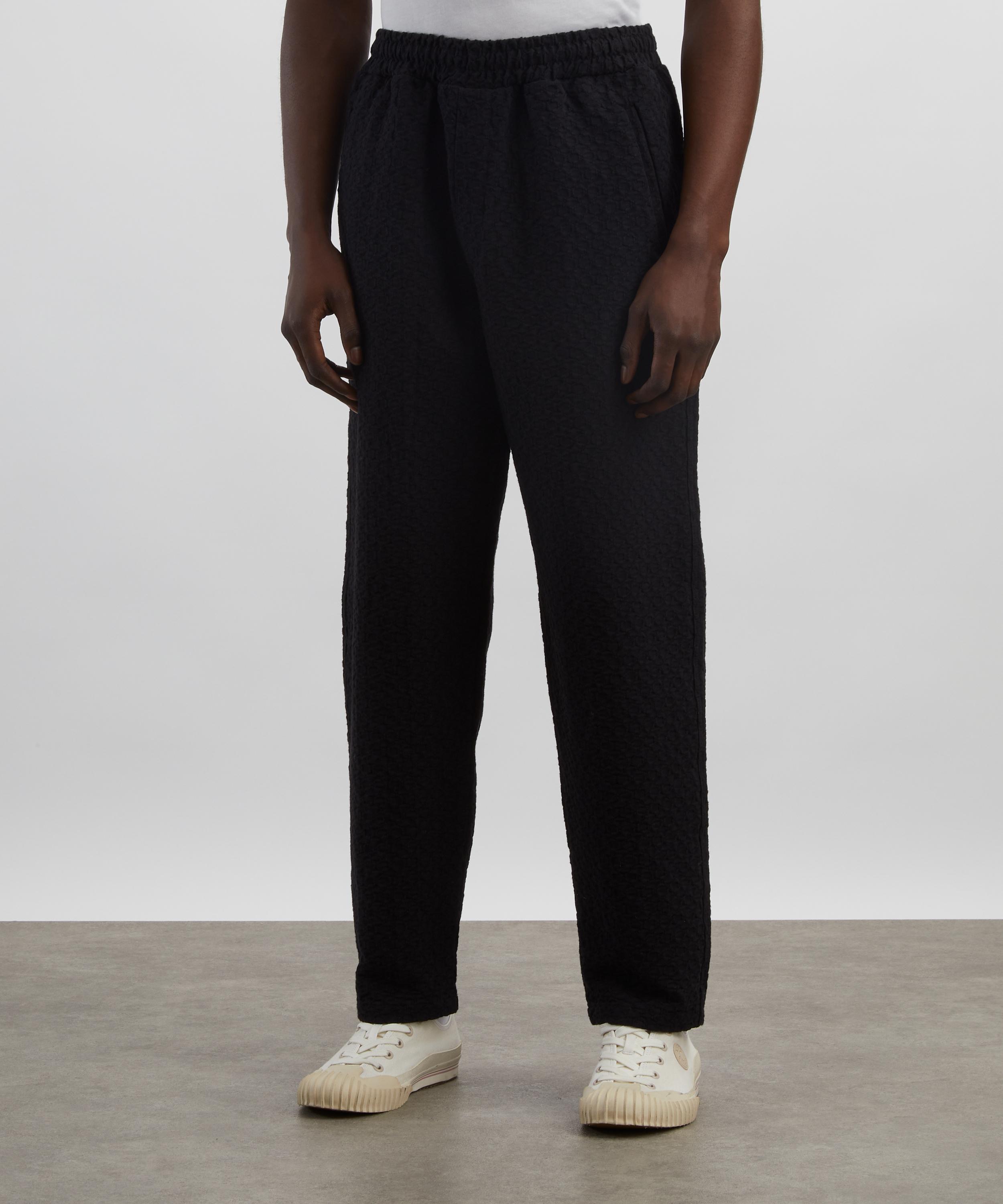 Wax London - Tyne Black Floral Diamond Cotton Trousers image number 2