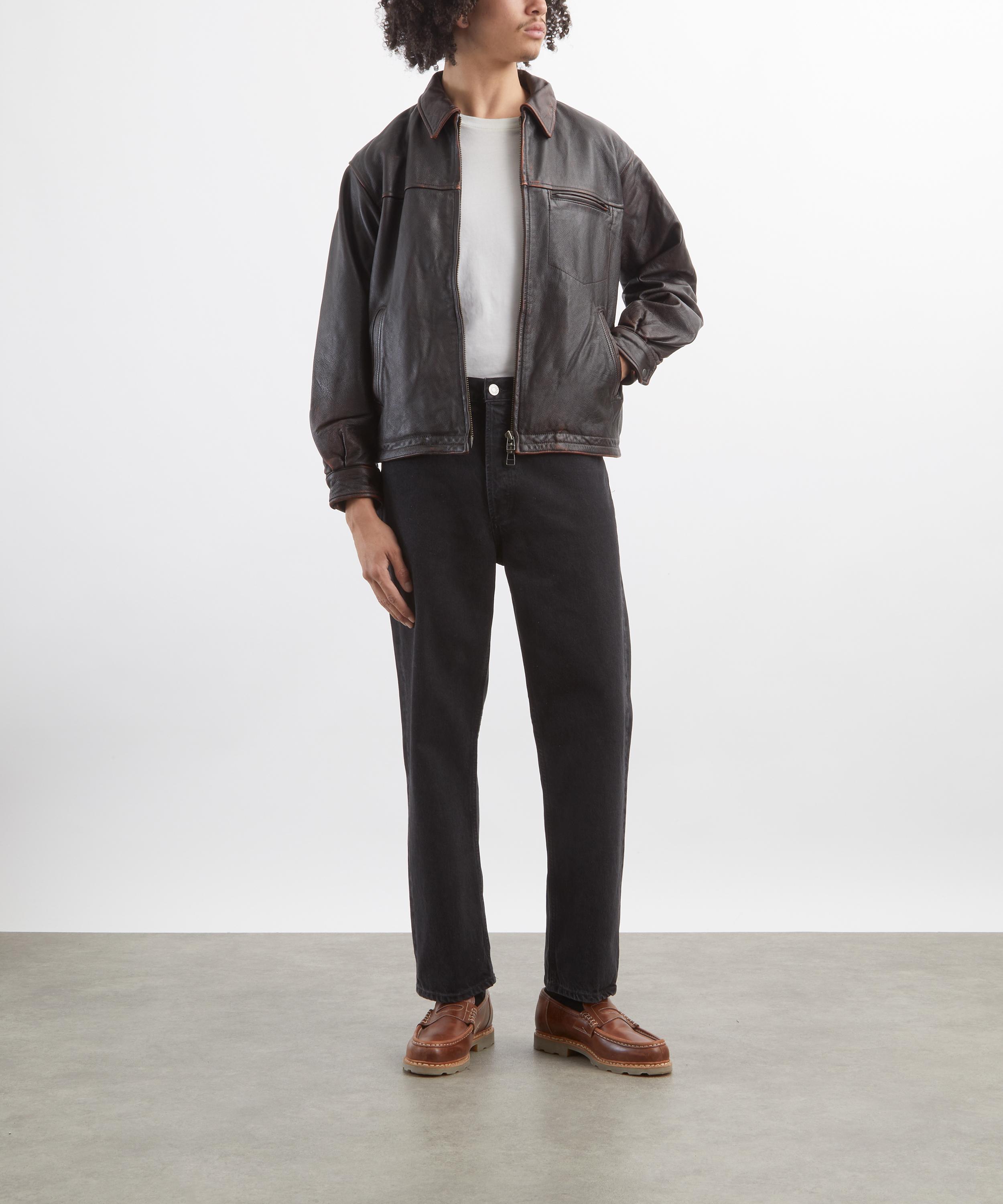 FrizmWORKS - Distressed Cowhide Leather Jacket image number 1