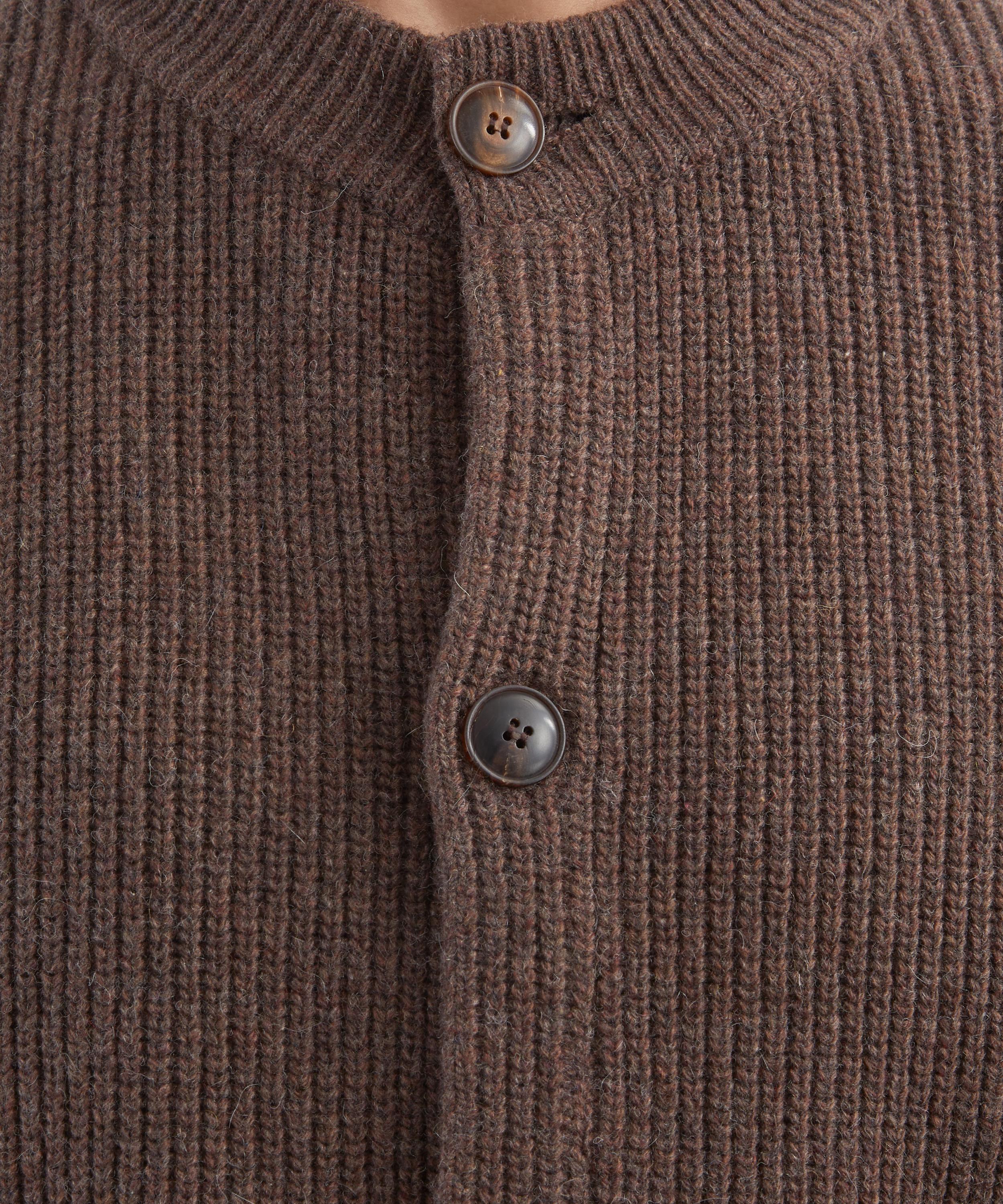 FrizmWORKS - Heavy Wool Round Cardigan image number 4