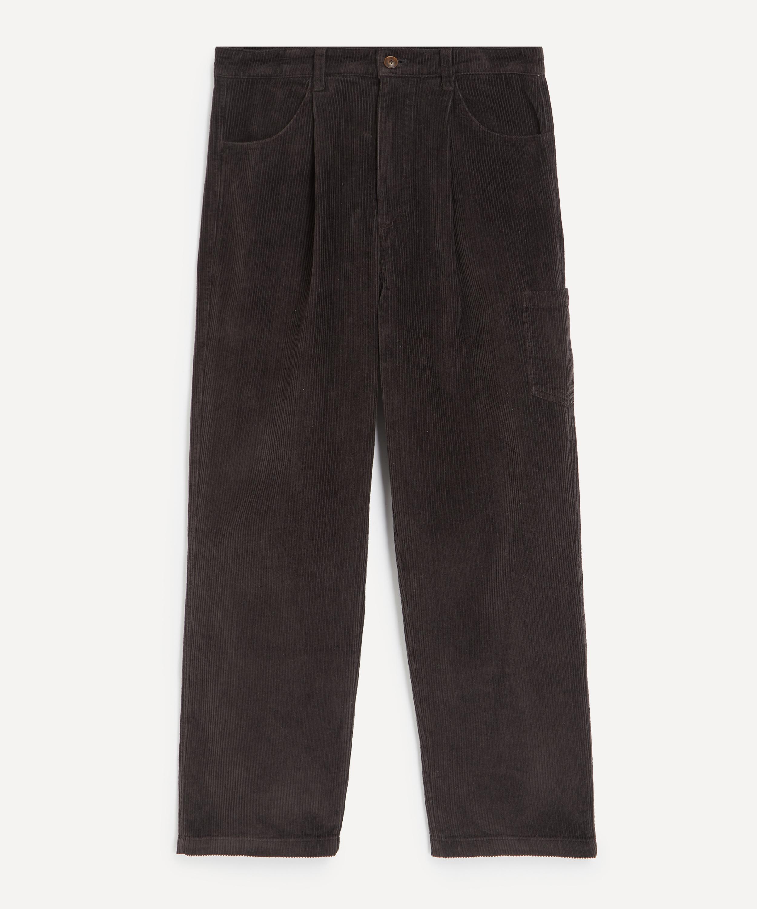 FrizmWORKS - Wide One Tuck Corduroy Trousers image number 0