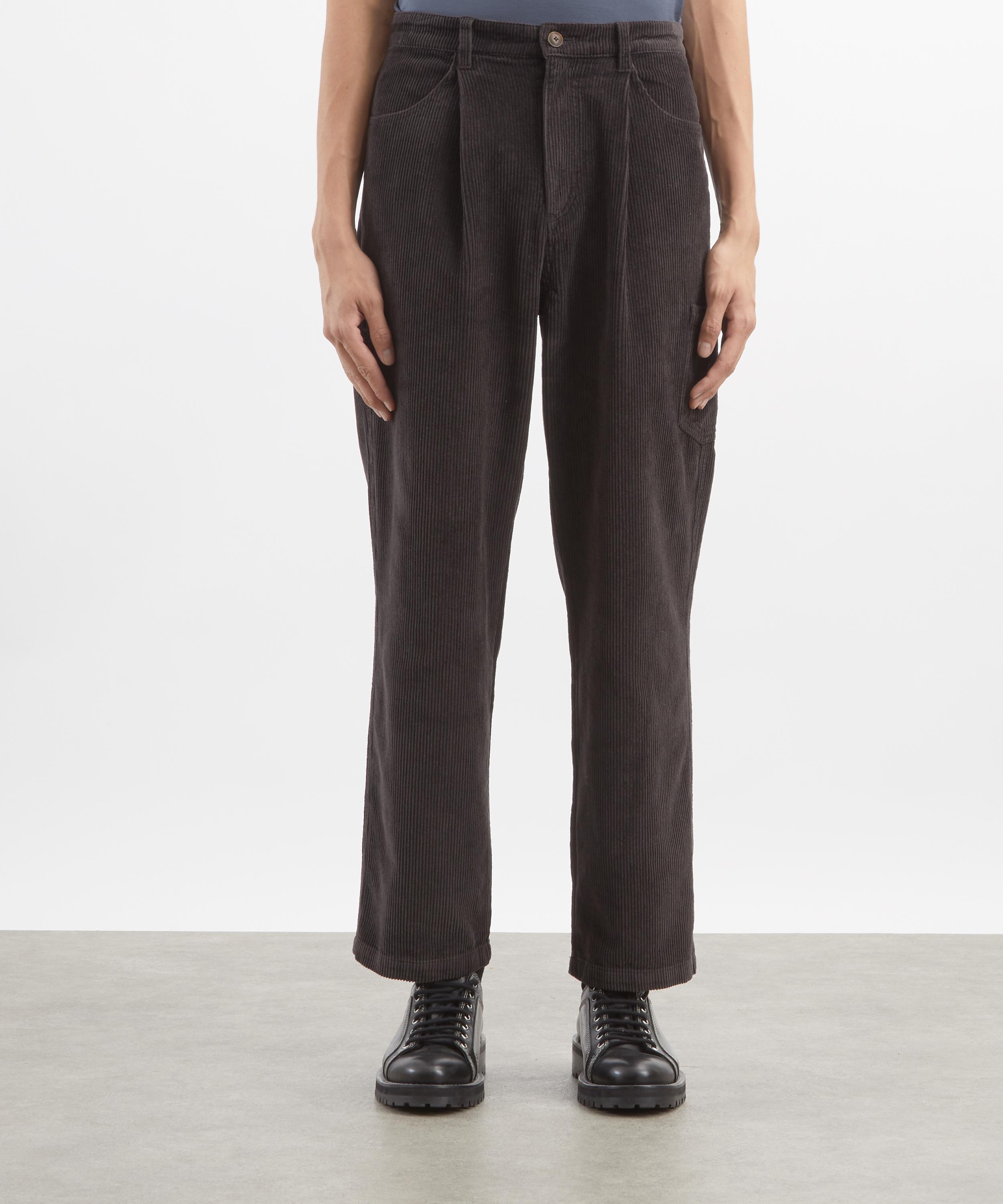 FrizmWORKS - Wide One Tuck Corduroy Trousers image number 2