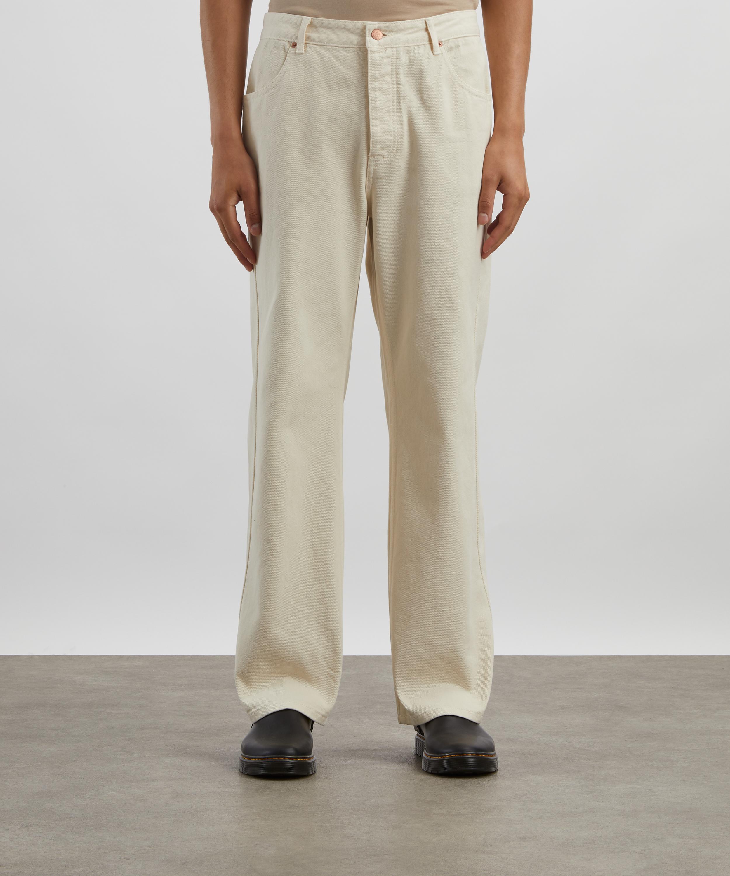 Le17septembre - Ivory Engineered Wide-Leg Jeans image number 2