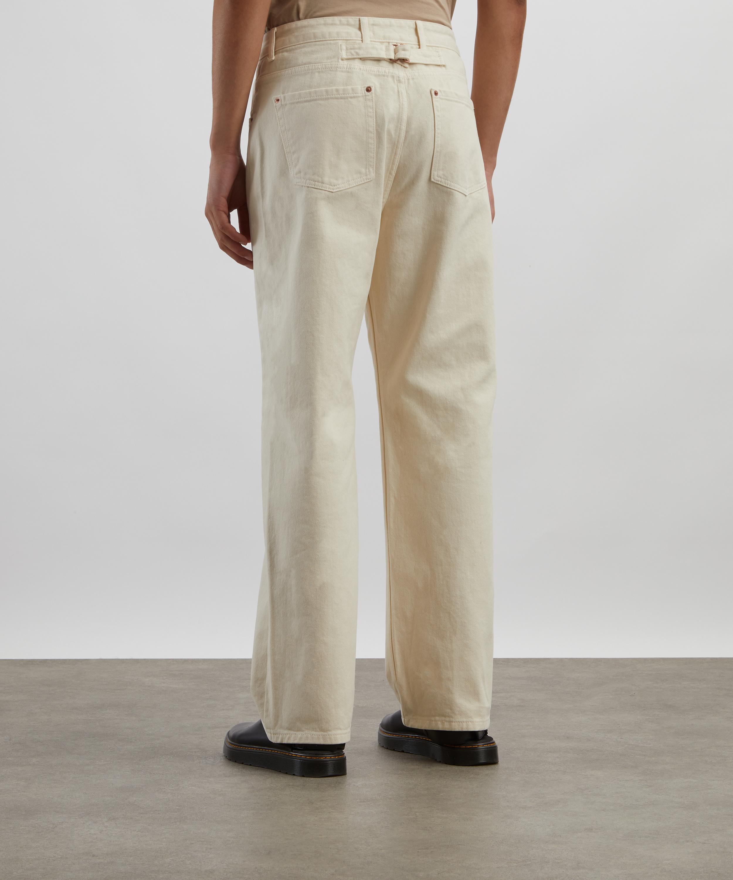 Le17septembre - Ivory Engineered Wide-Leg Jeans image number 3