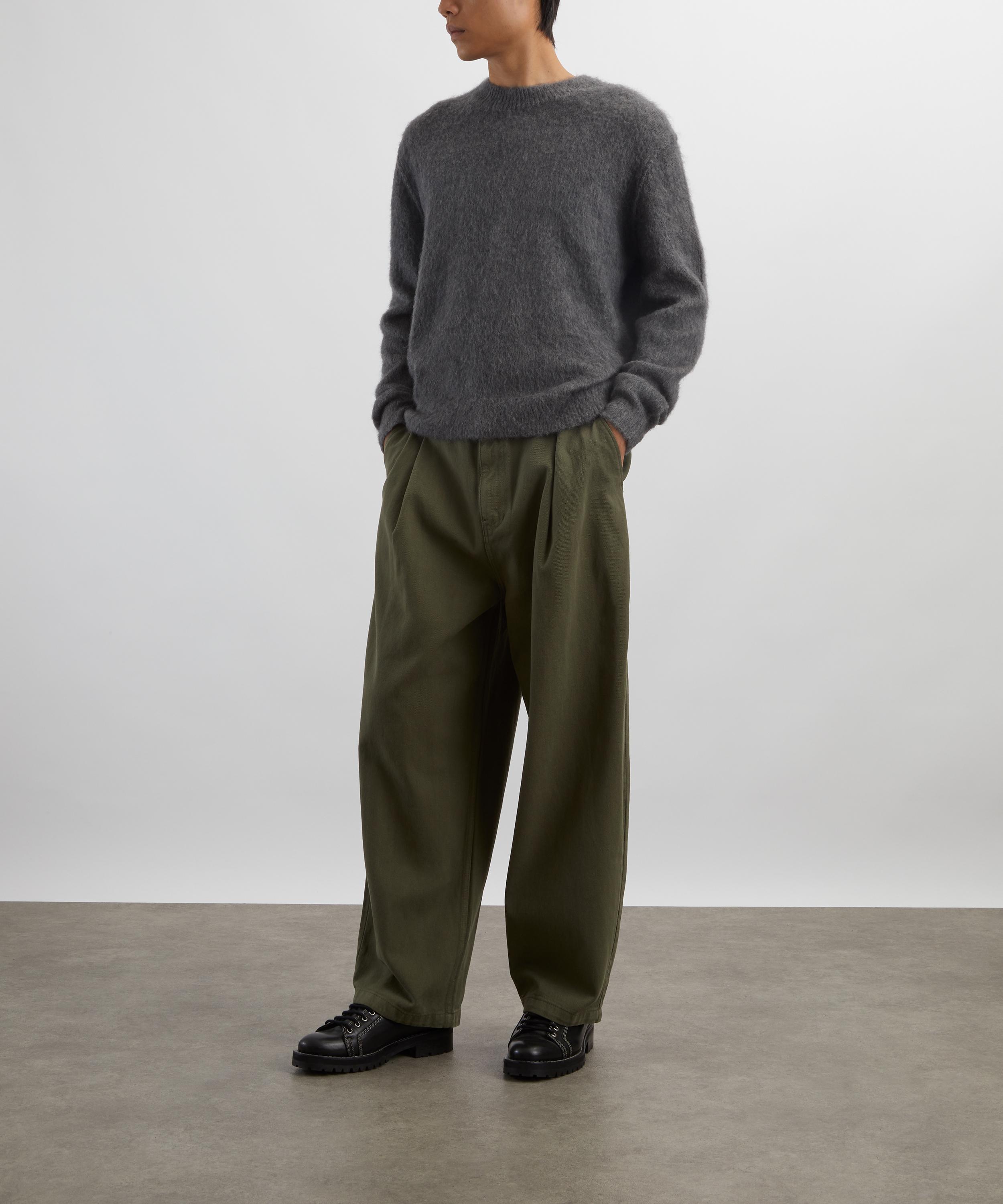 Le17septembre - Khaki One-Tuck Wide Denim Jeans image number 1