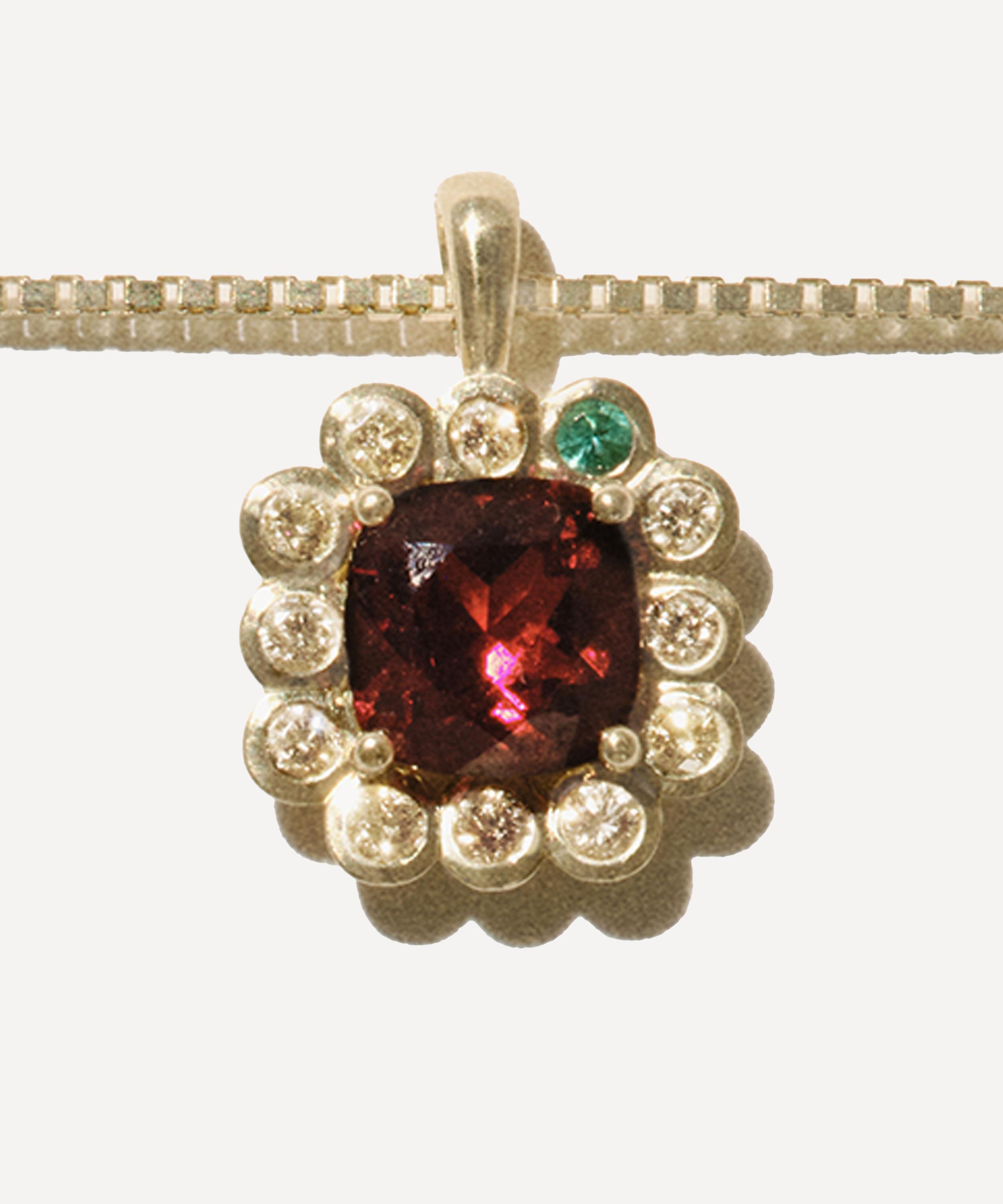 Pascale Monvoisin - 9ct Gold Robin Garnet Necklace