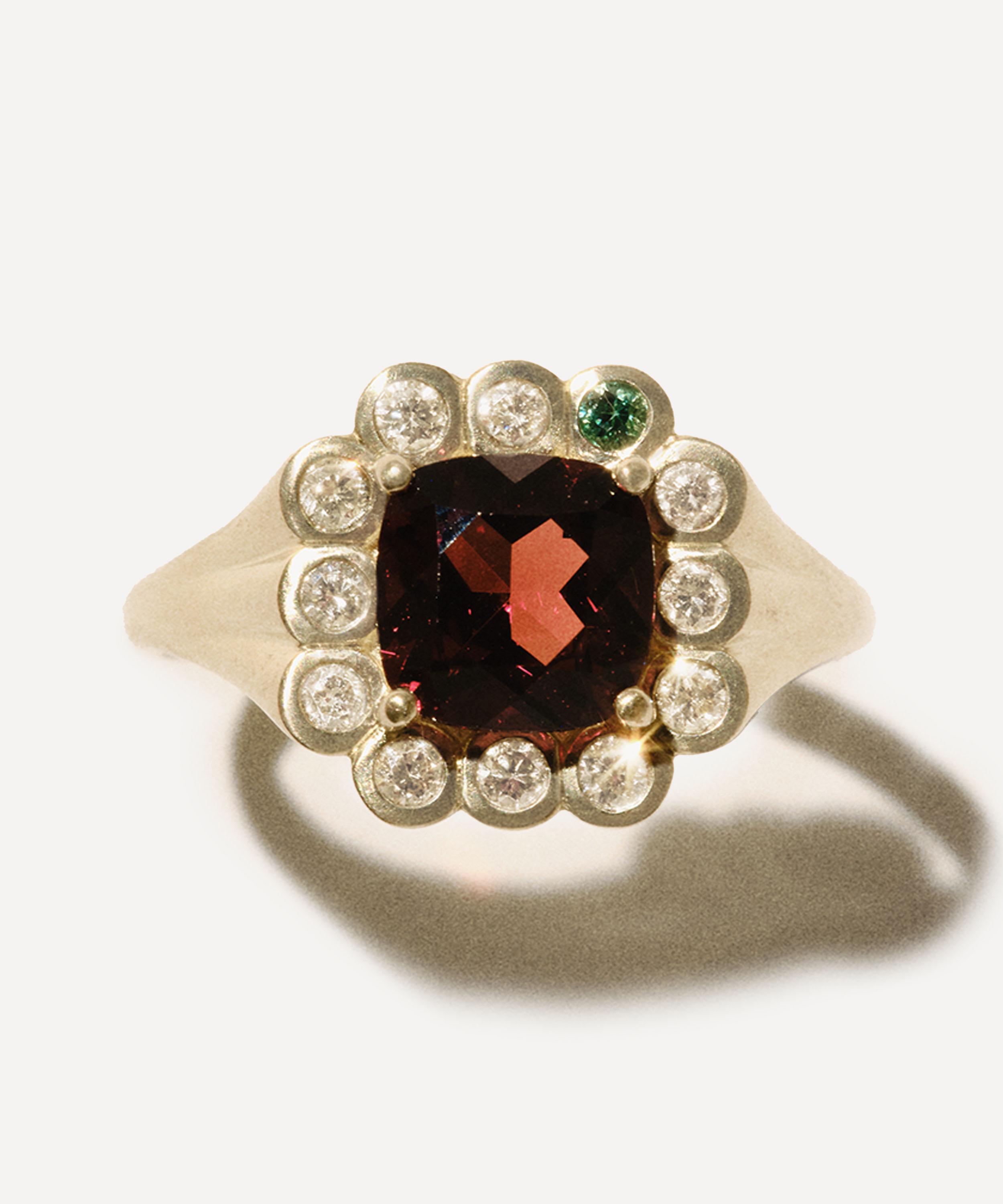 Pascale Monvoisin - 9ct Gold Robin No 1 Garnet Ring image number 0