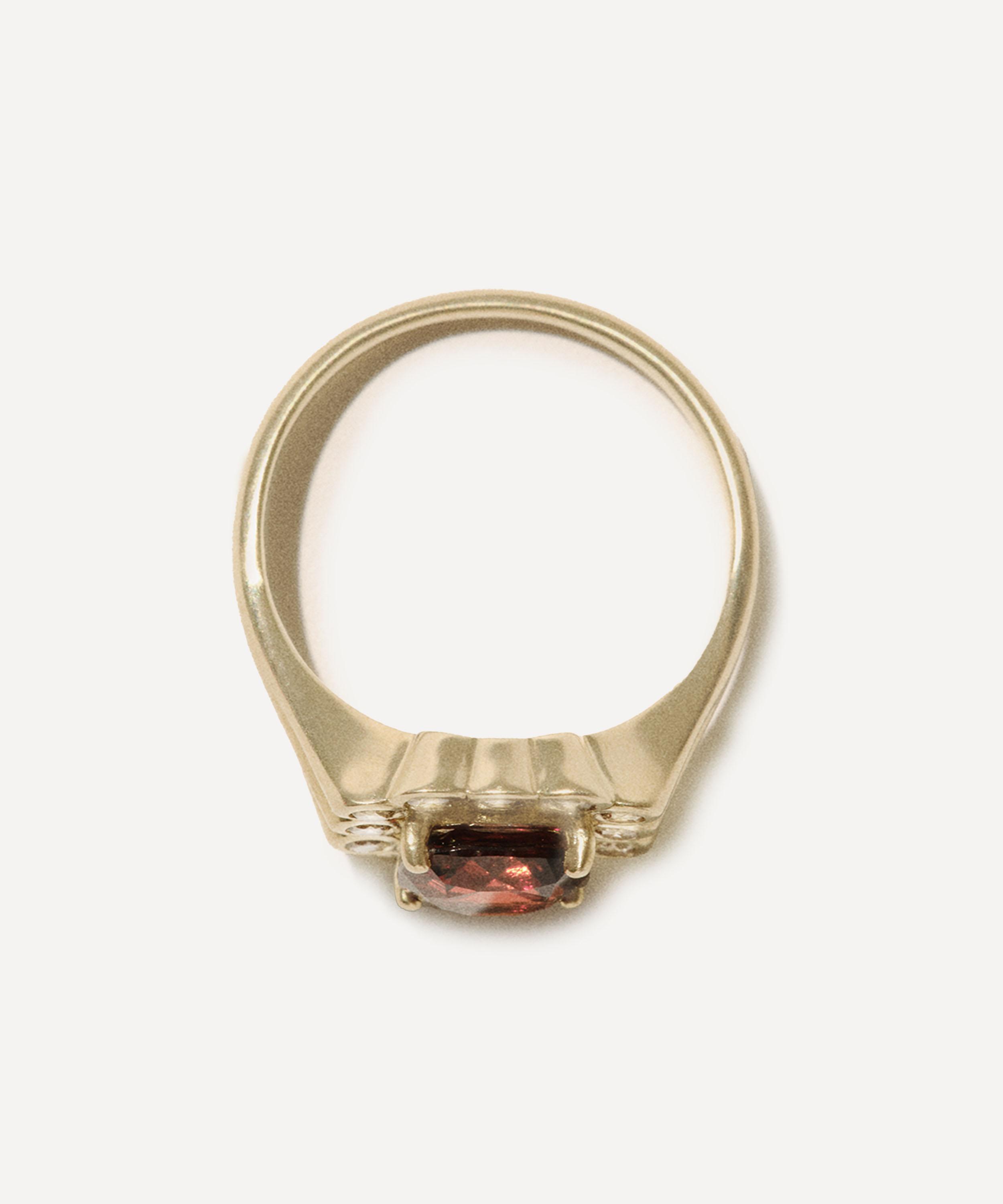 Pascale Monvoisin - 9ct Gold Robin No 1 Garnet Ring image number 1