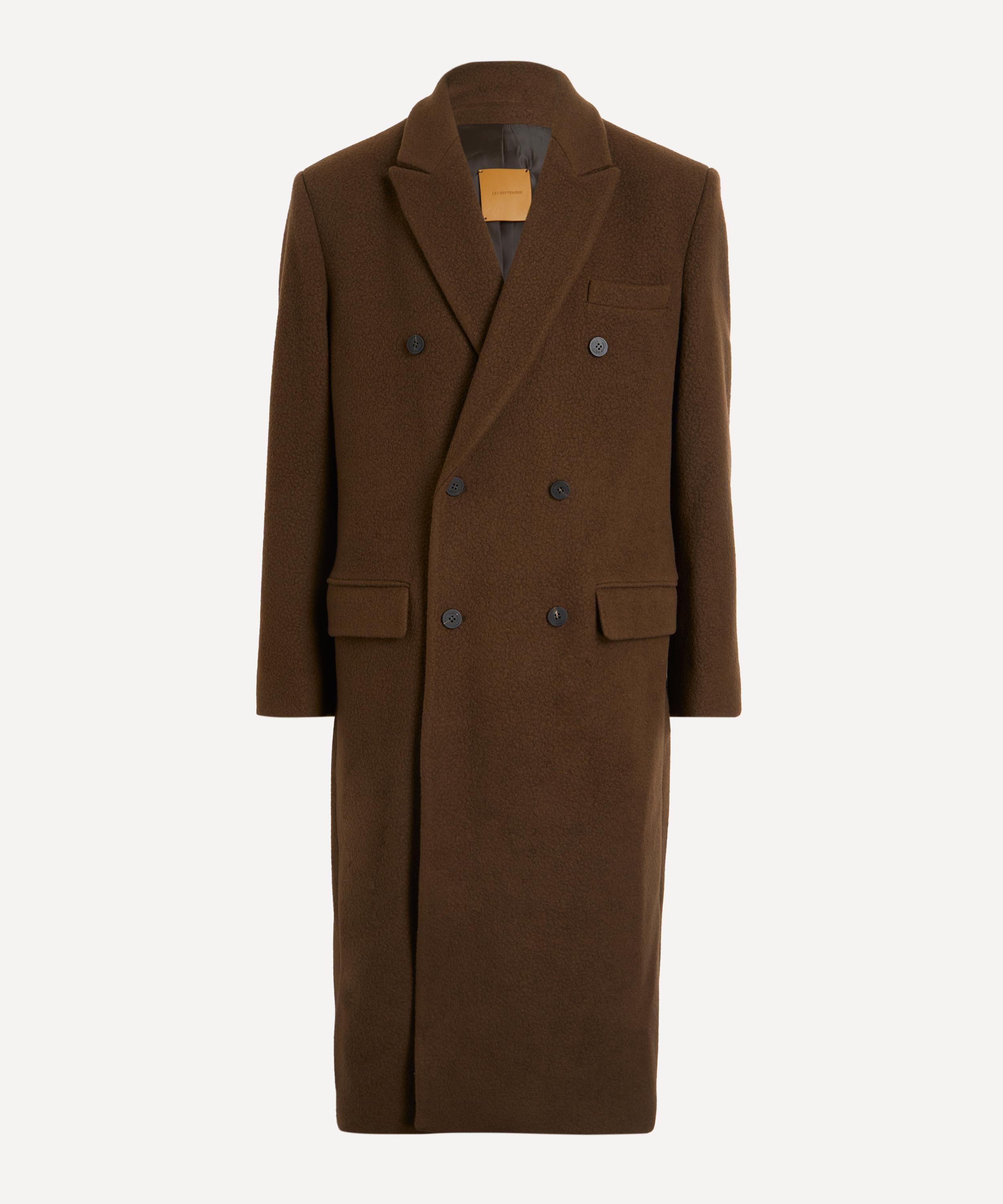 Le17septembre - Brown Double-Breasted Long Coat image number 0