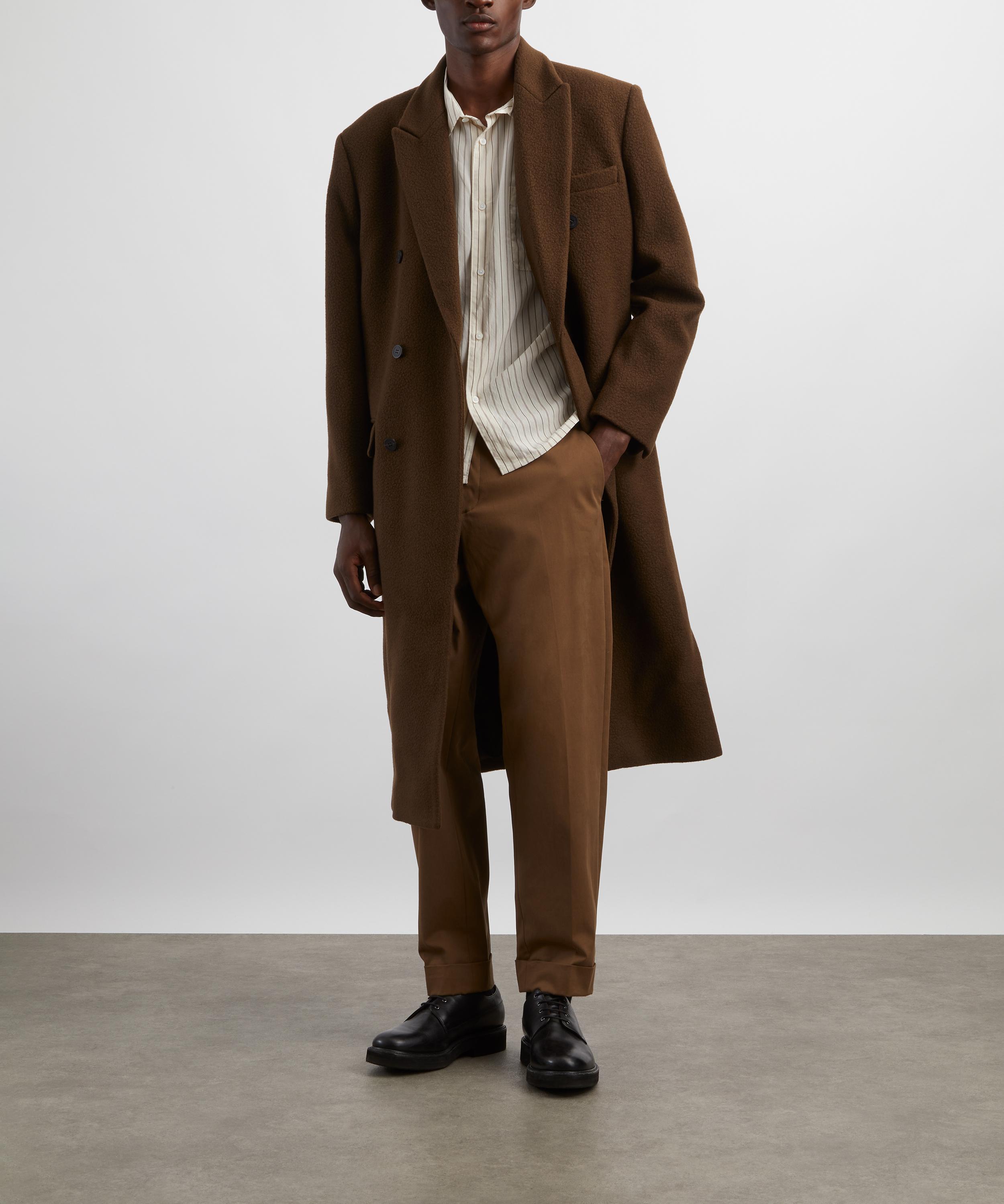Le17septembre - Brown Double-Breasted Long Coat image number 1