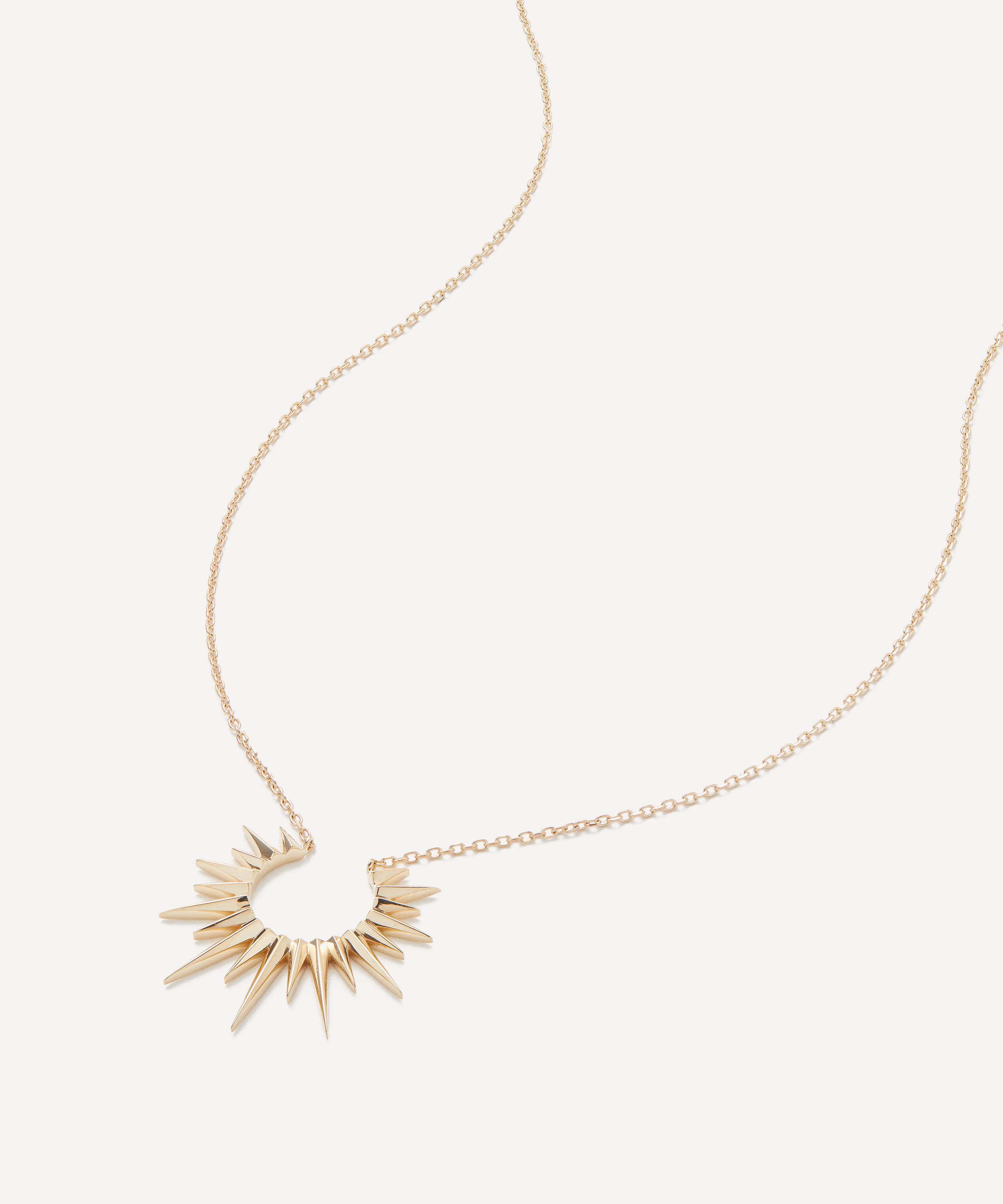 Celine Daoust - 14ct Gold Small Sun Pendant Necklace image number 0