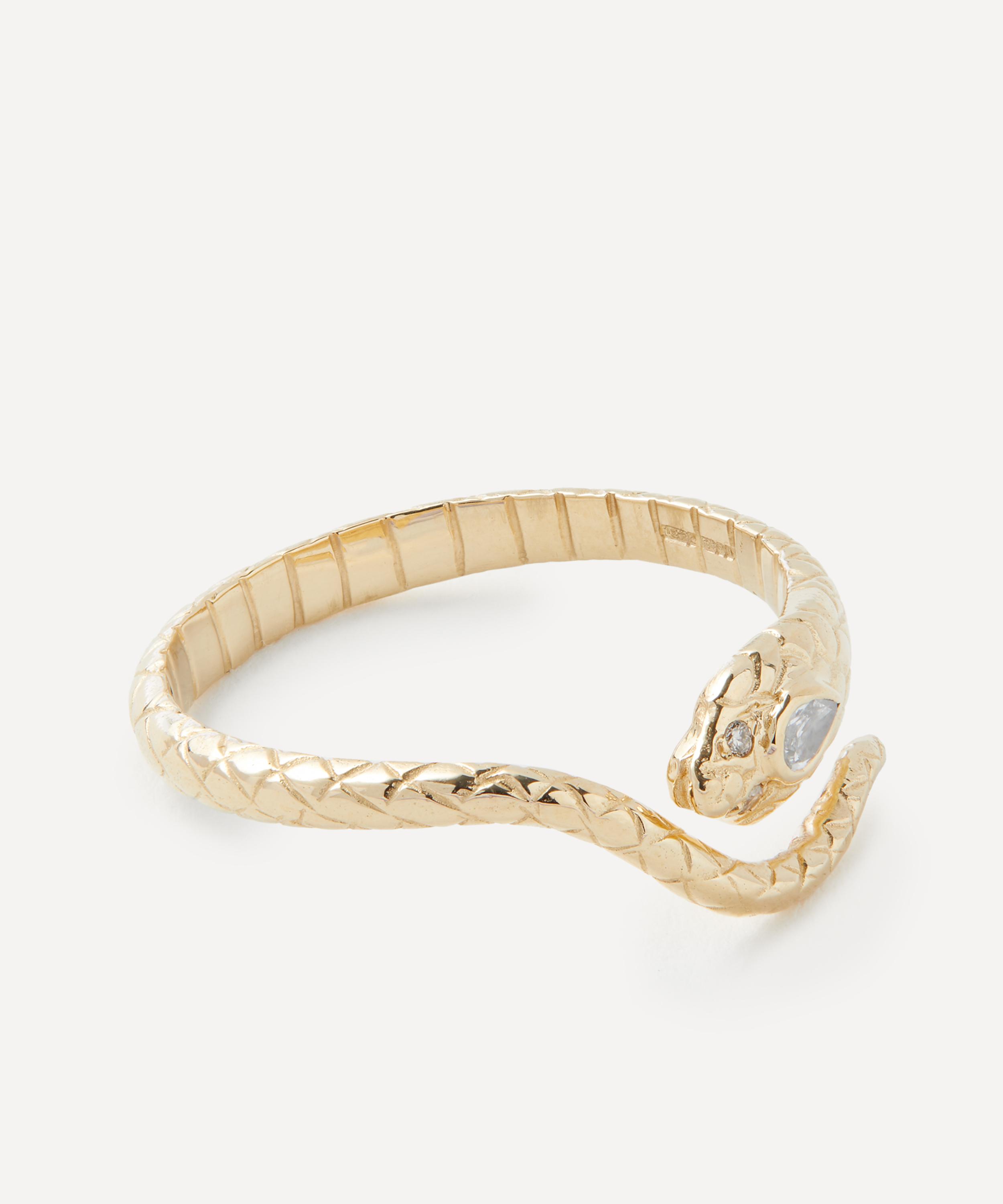Celine Daoust - 14ct Gold Cobra Diamond Ring image number 1