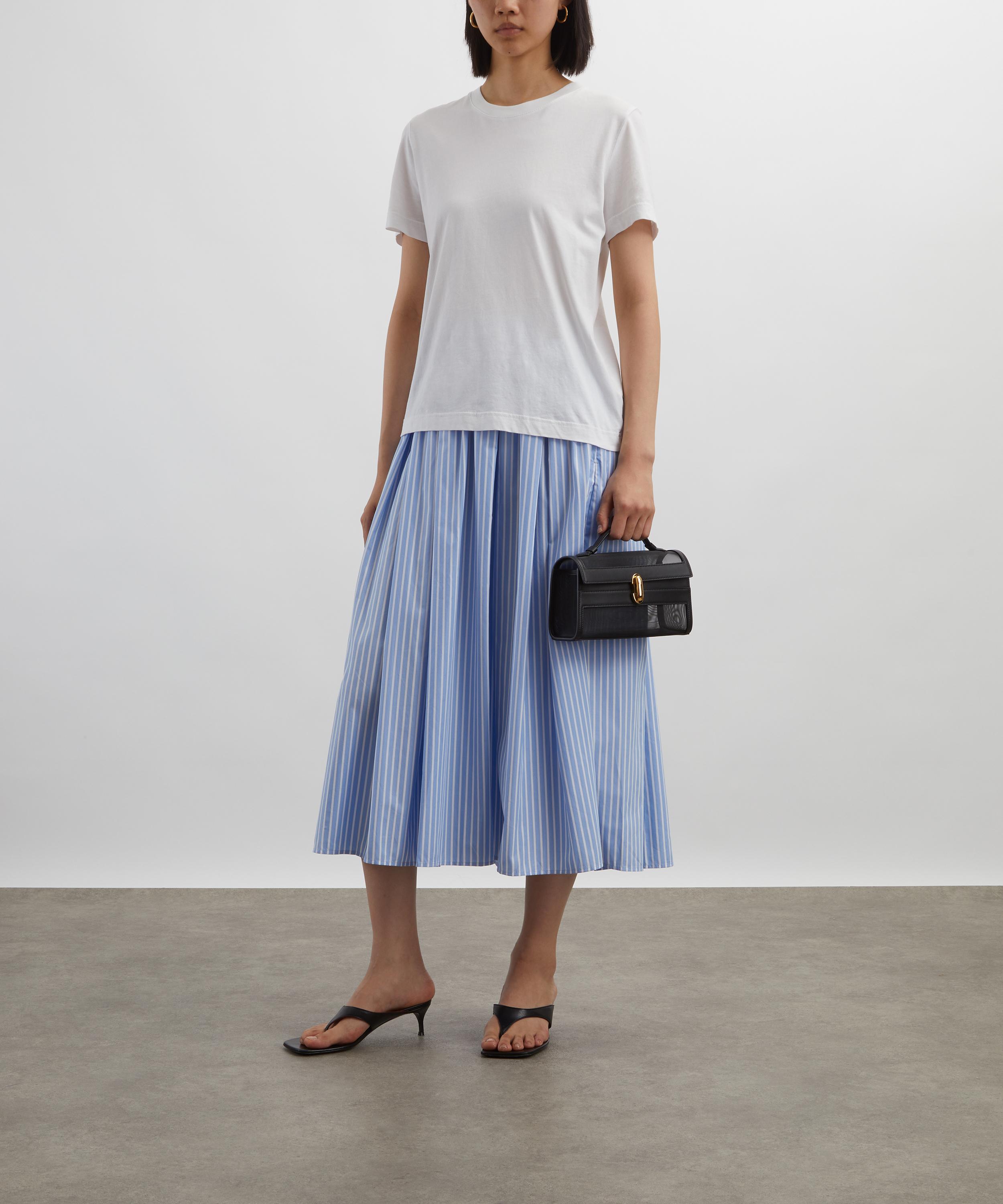 Stylein - Jorina Blue-White Stripe Skirt image number 1