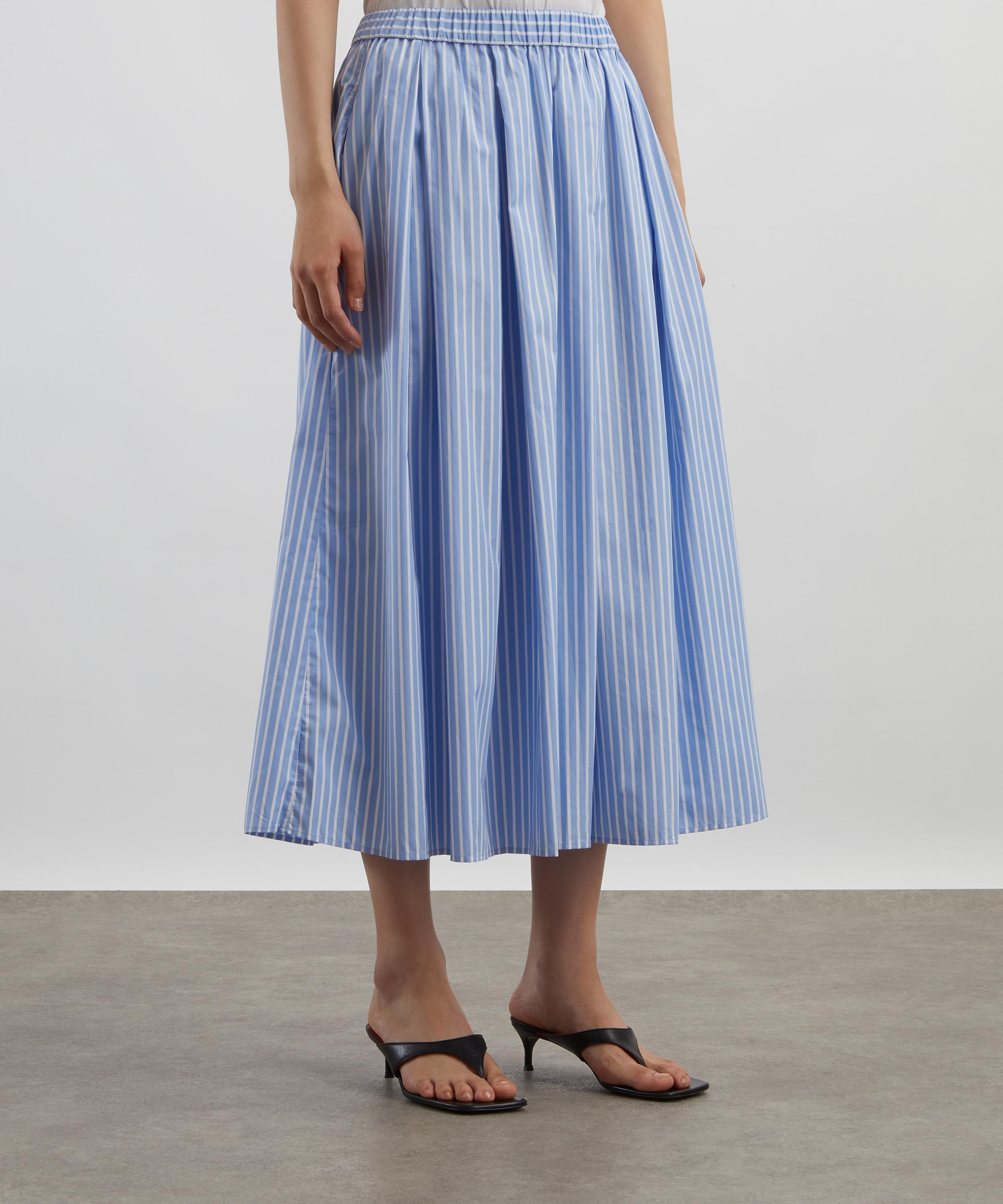 Stylein - Jorina Blue-White Stripe Skirt image number 2