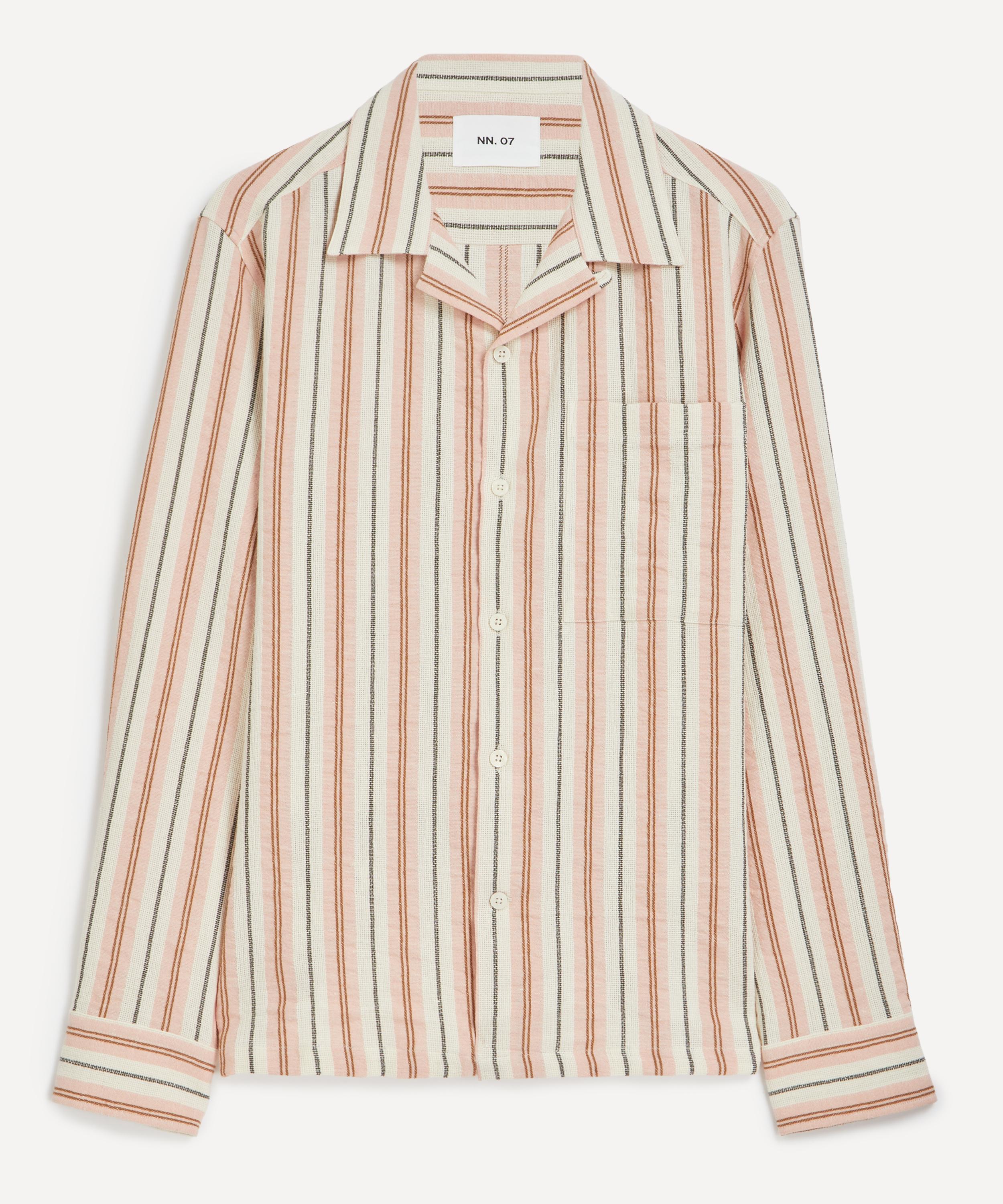 NN07 - Julio Striped Linen-Blend Shirt image number 0