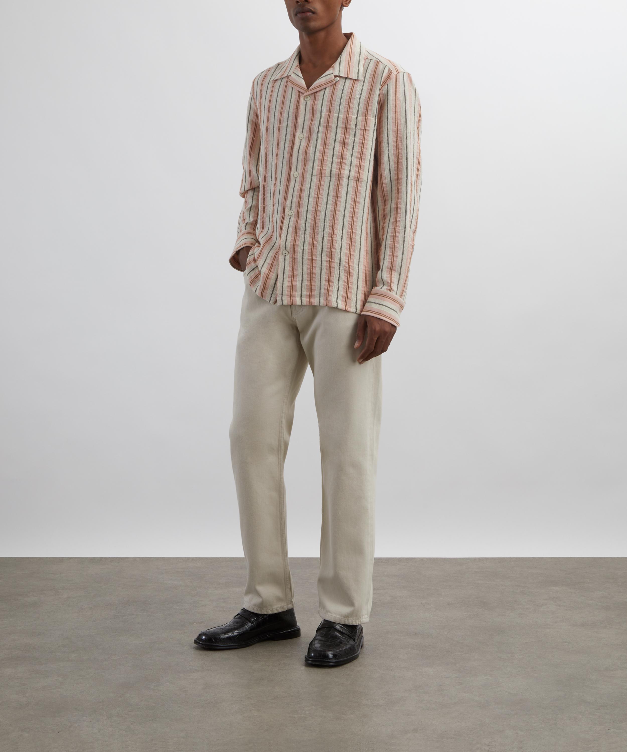 NN07 - Julio Striped Linen-Blend Shirt image number 1
