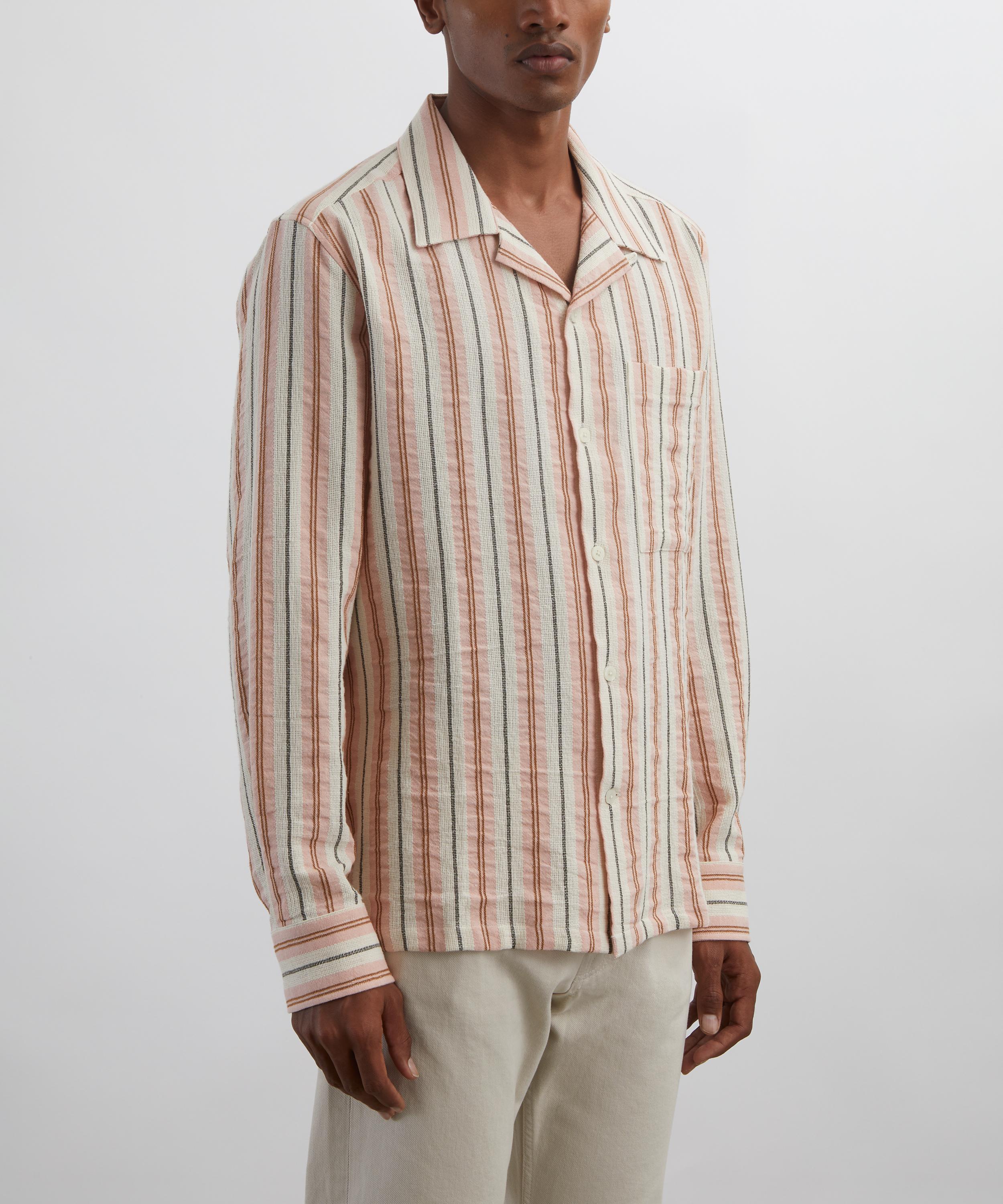 NN07 - Julio Striped Linen-Blend Shirt image number 2