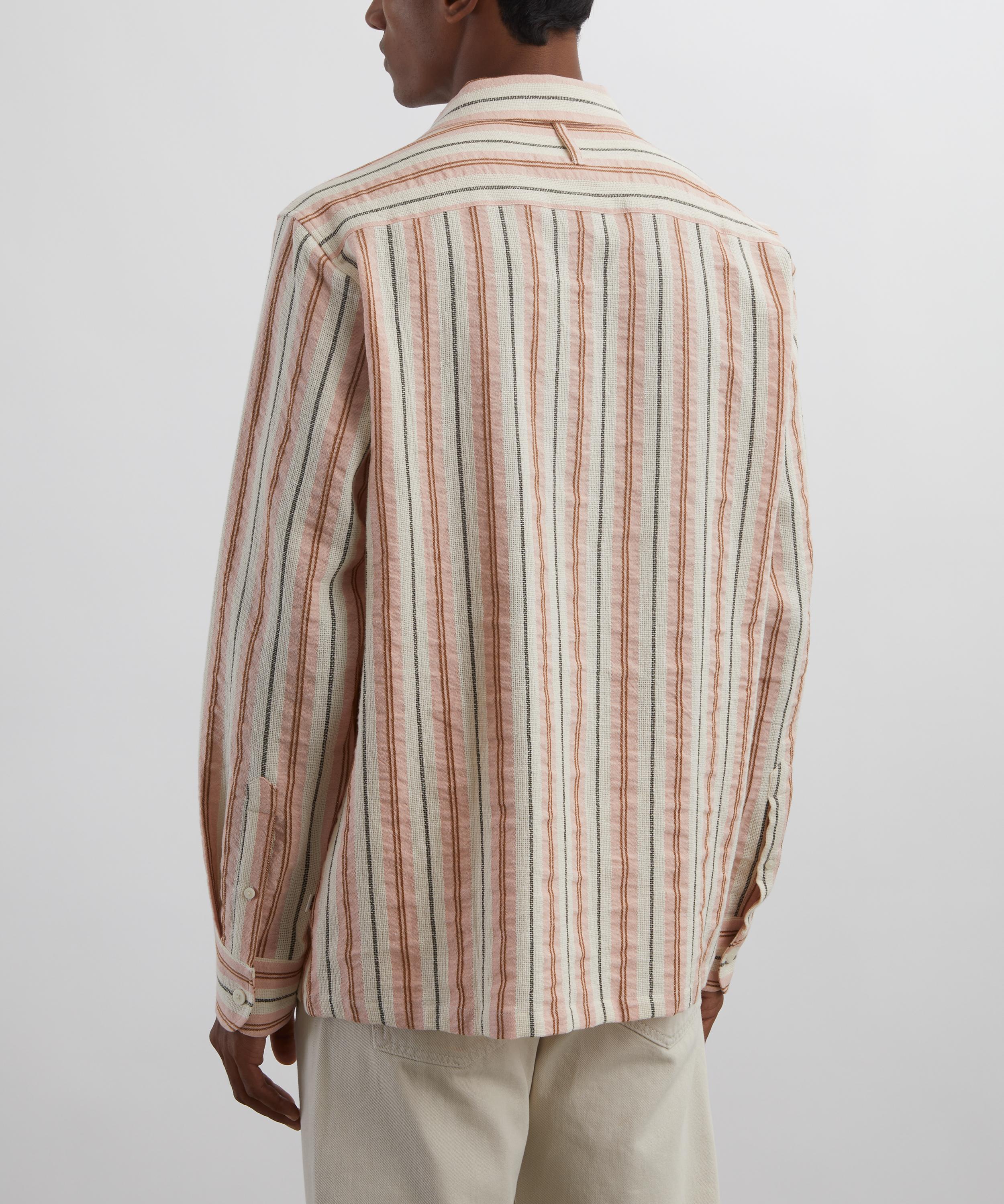 NN07 - Julio Striped Linen-Blend Shirt image number 3
