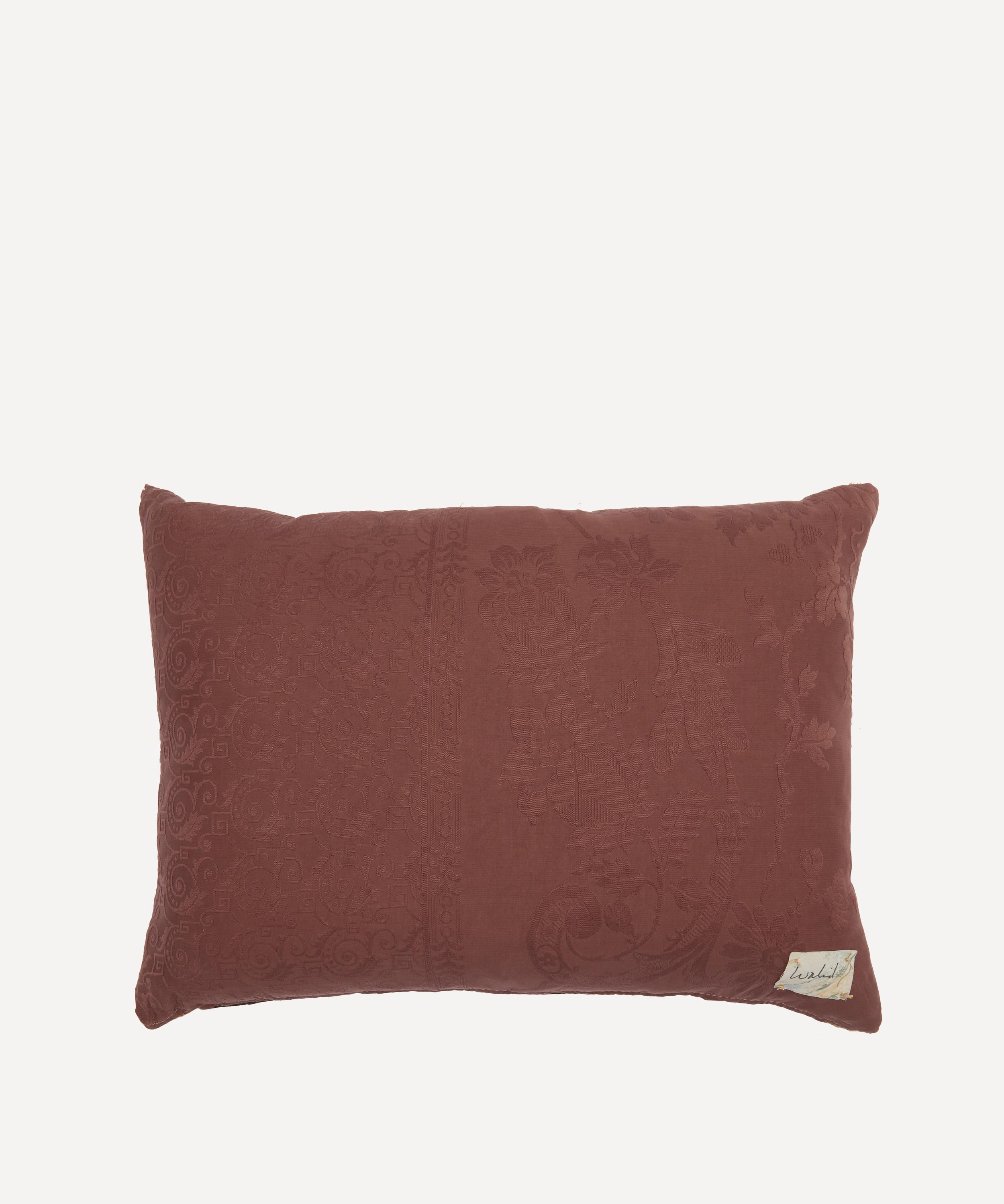 By Walid - Antique Floral Textile Cushion 1286 image number 1