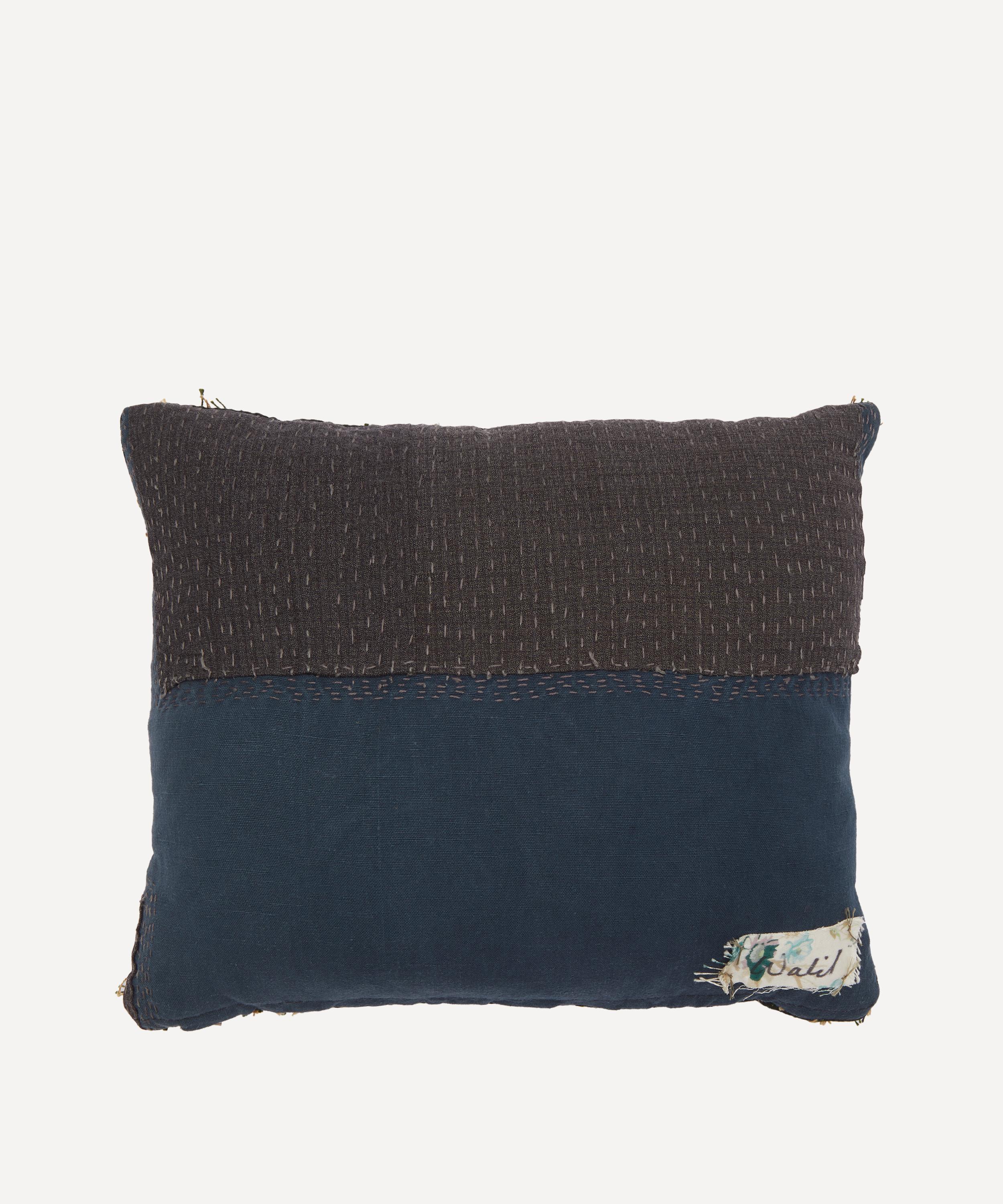 By Walid - Antique Floral Textile Cushion 1311 image number 1