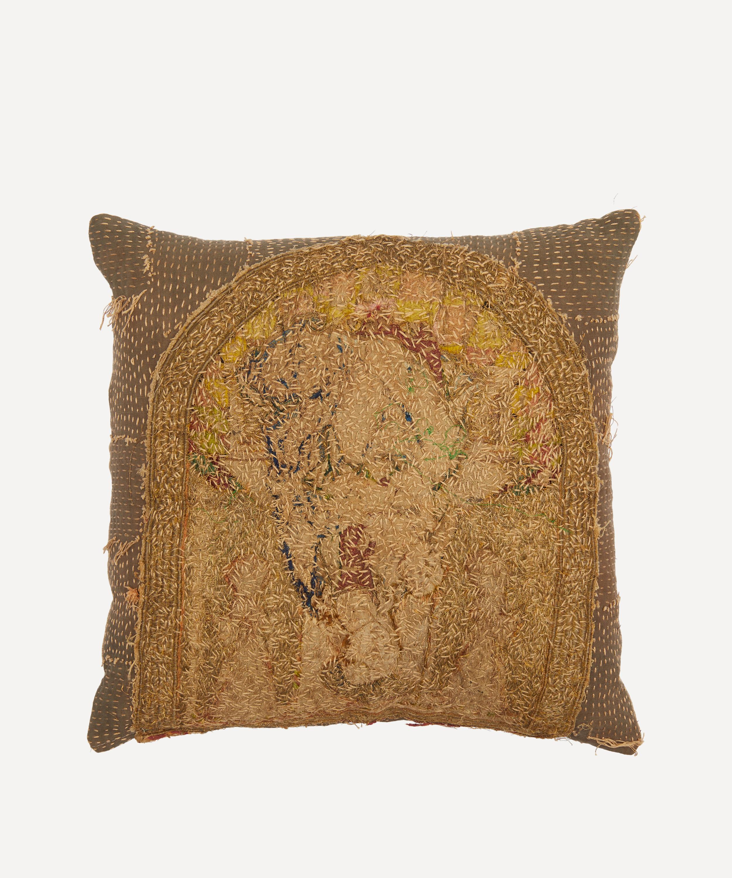 By Walid - Antique Textile Cushion 1318 image number 0