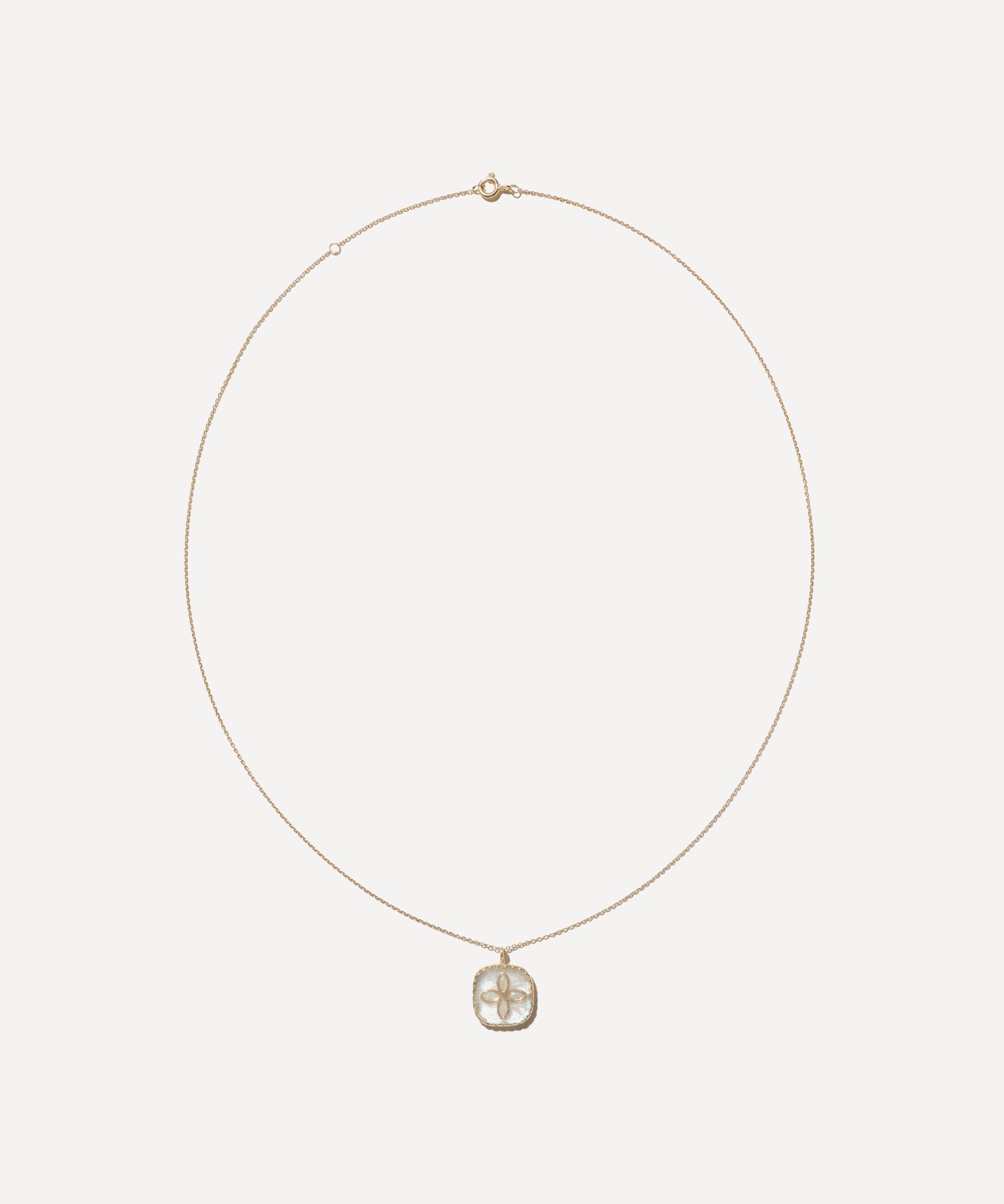 Pascale Monvoisin - 9ct Gold Bowie Moonstone Pendant Necklace image number 0