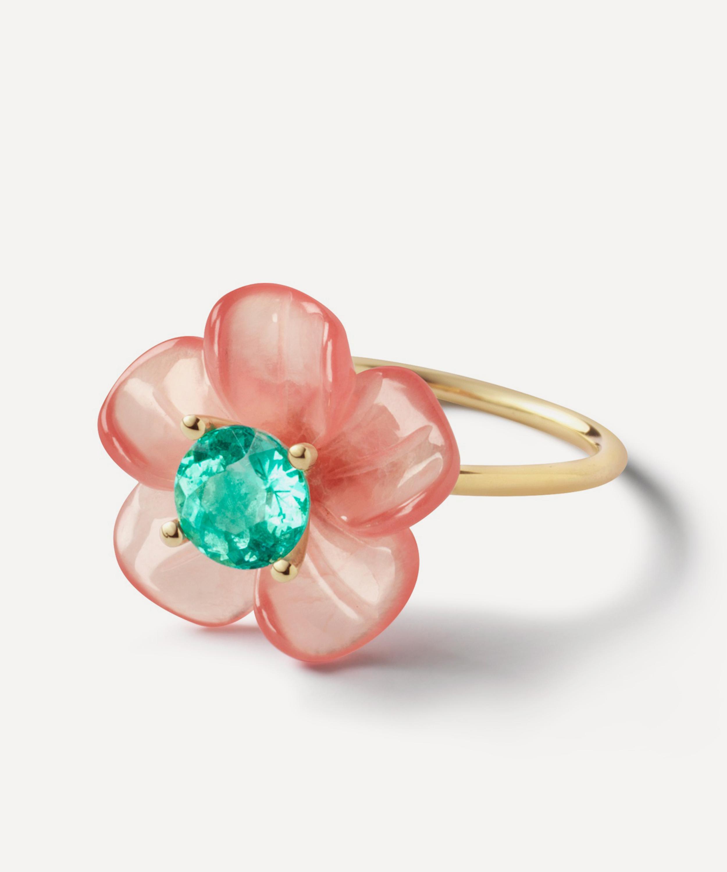 Sophie Joanne - 14ct Gold Small Island Flower Ring
