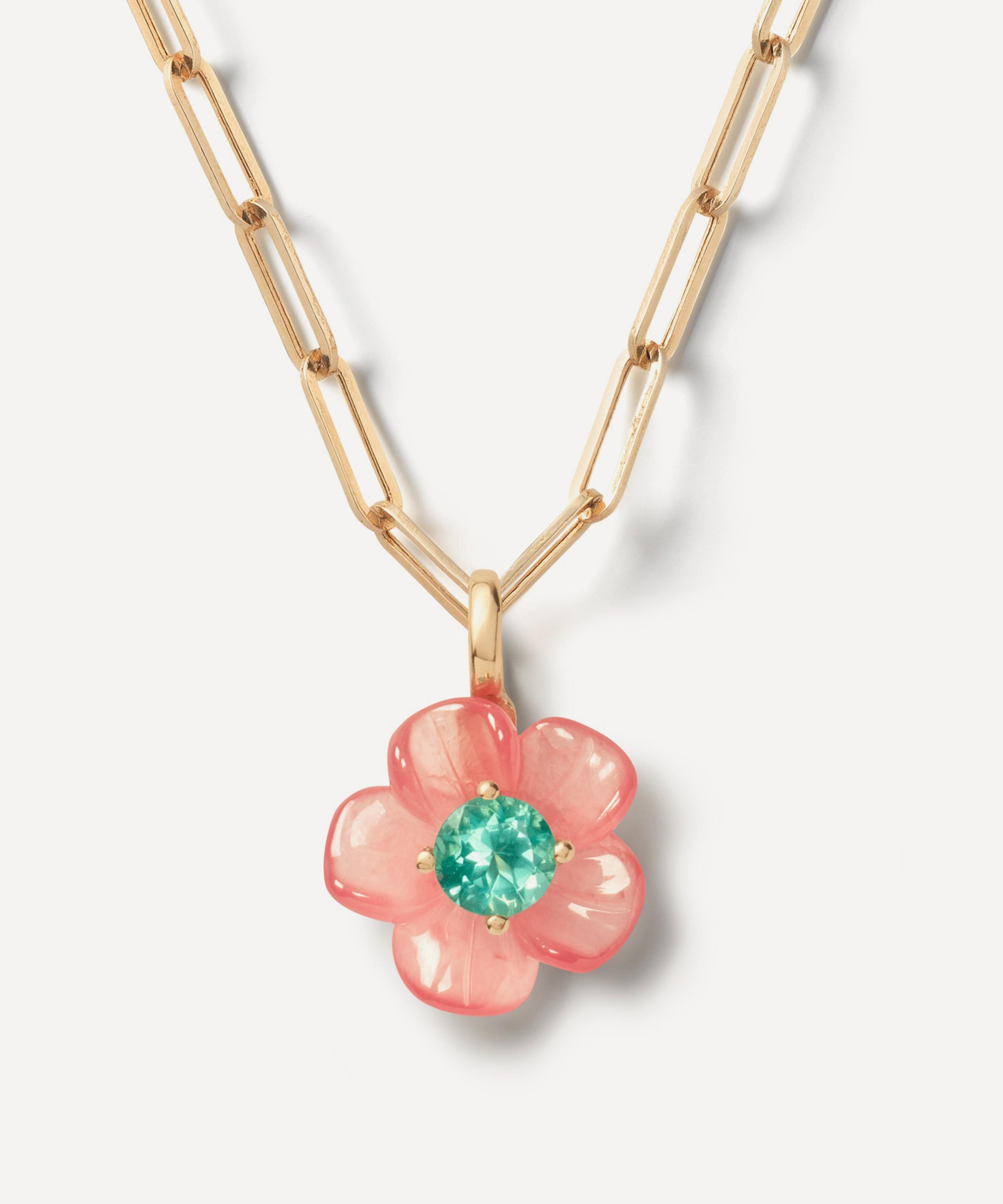 Sophie Joanne - 14ct Gold Small Island Flower Pendant image number 0