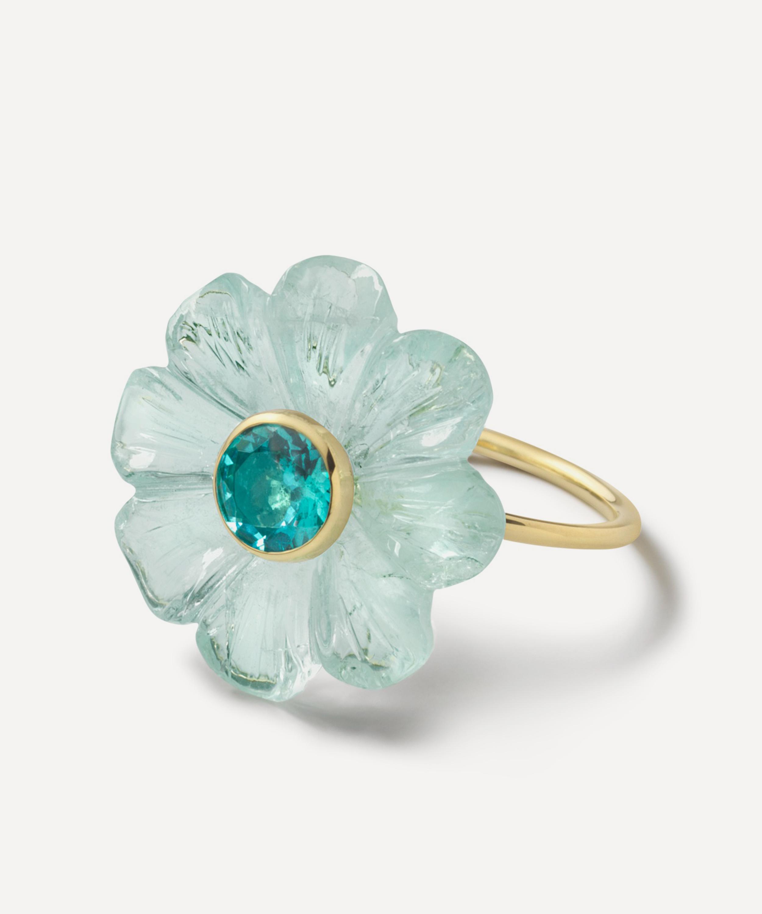 Sophie Joanne - 14ct Gold Small Daisy Flower Ring image number 0