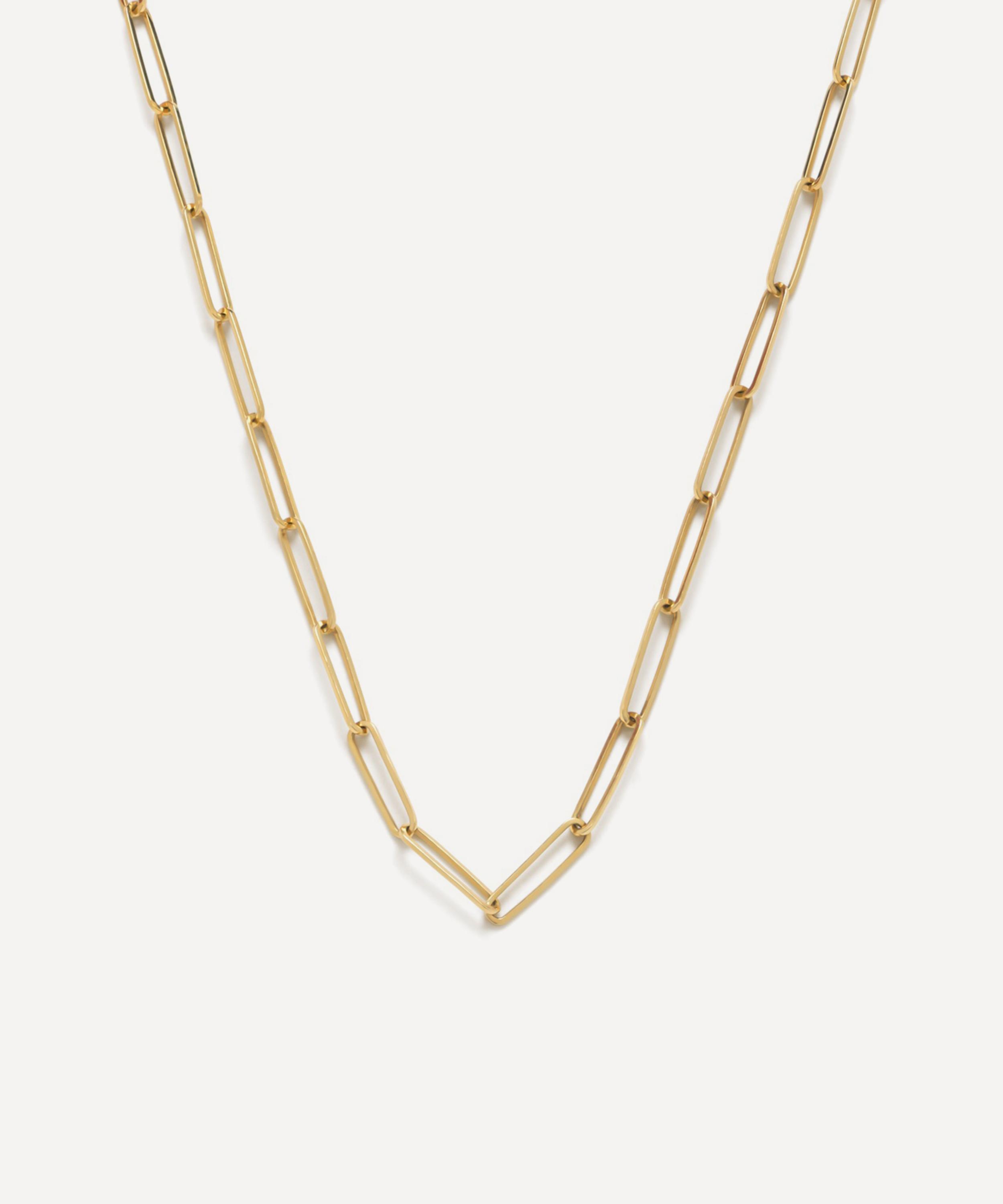 Sophie Joanne - 14ct Gold Flat Link Chain Necklace image number 0
