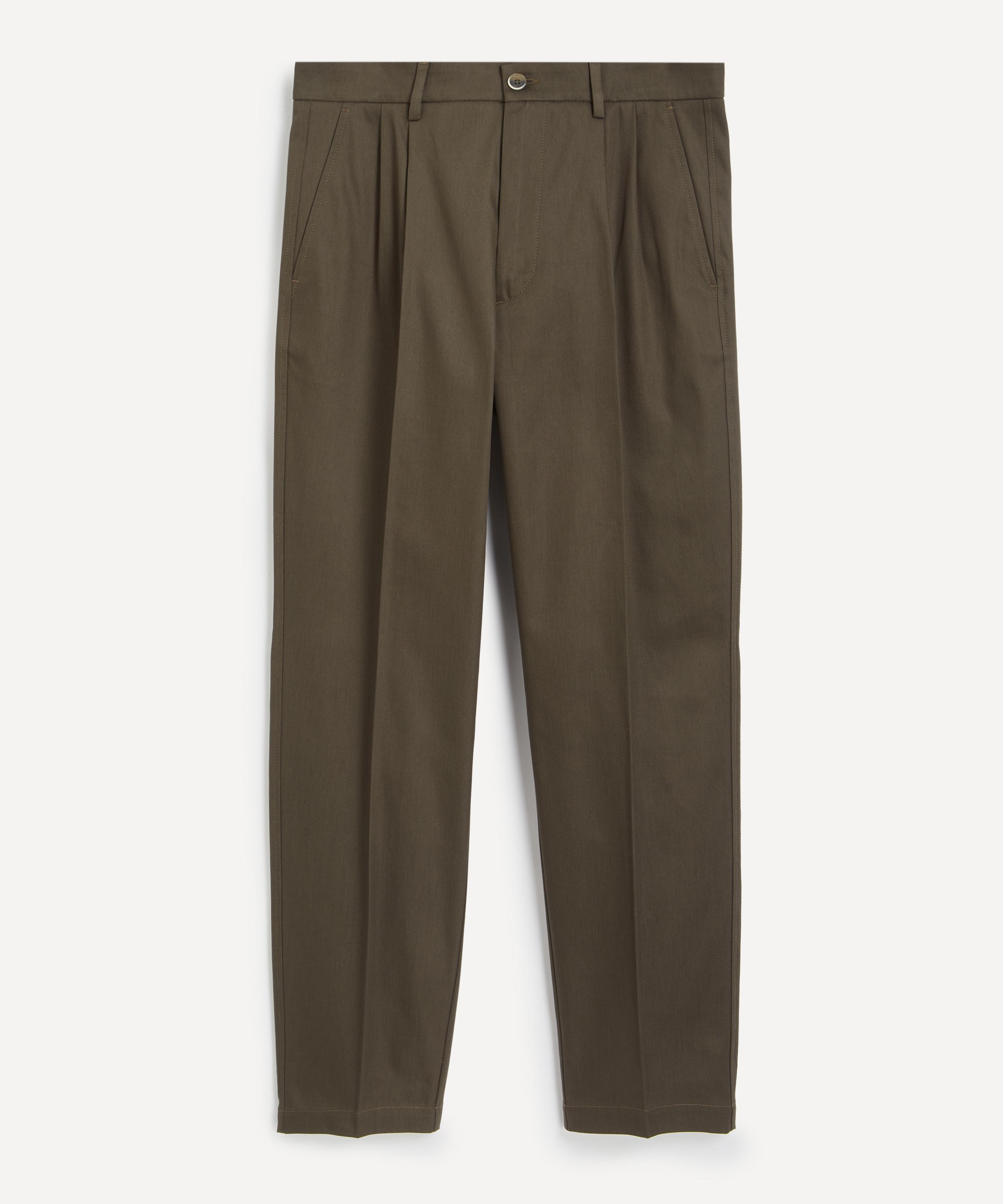 Barena - Nerio Pleated Cotton Trousers image number 0