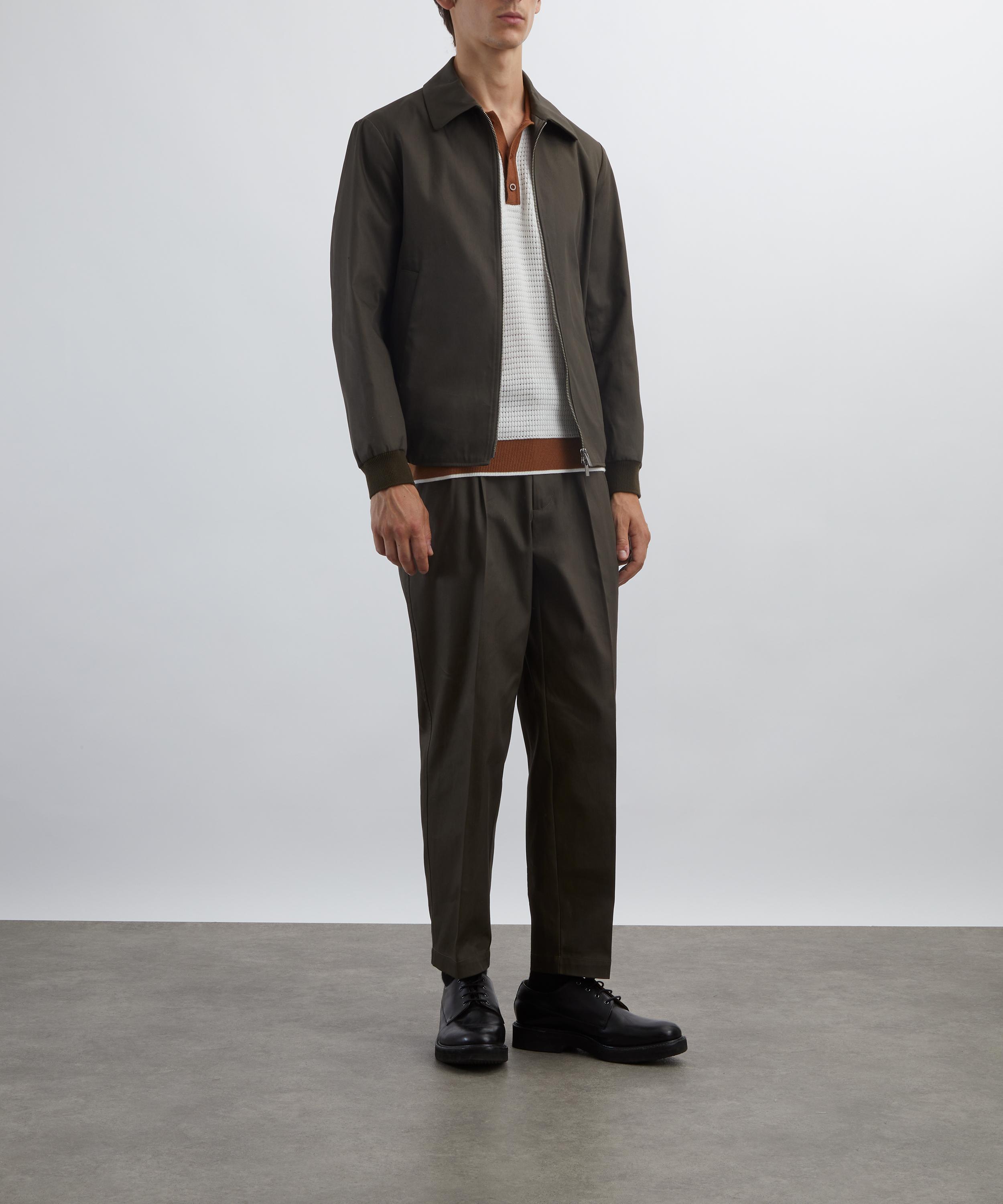 Barena - Nerio Pleated Cotton Trousers image number 1