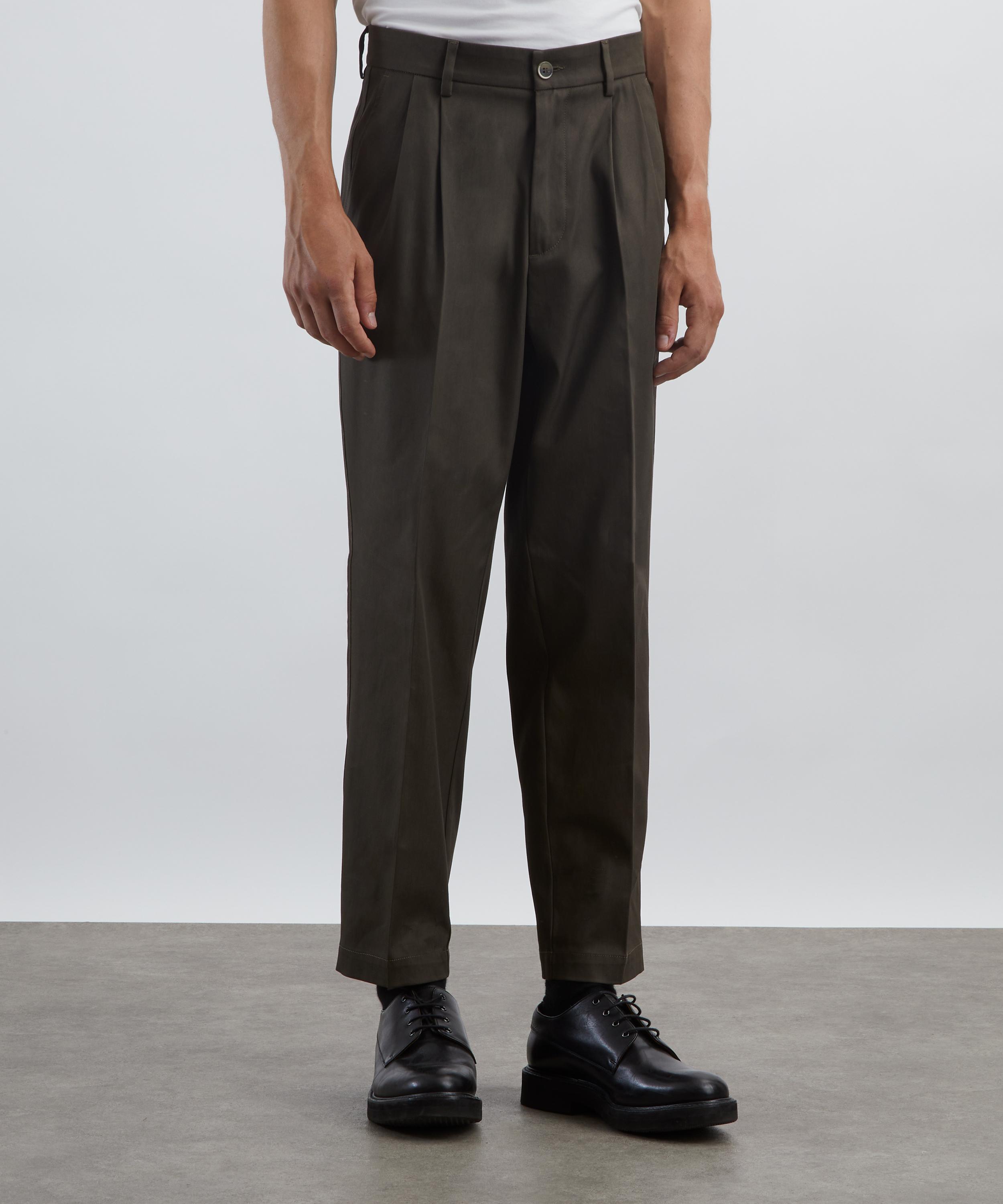 Barena - Nerio Pleated Cotton Trousers image number 2
