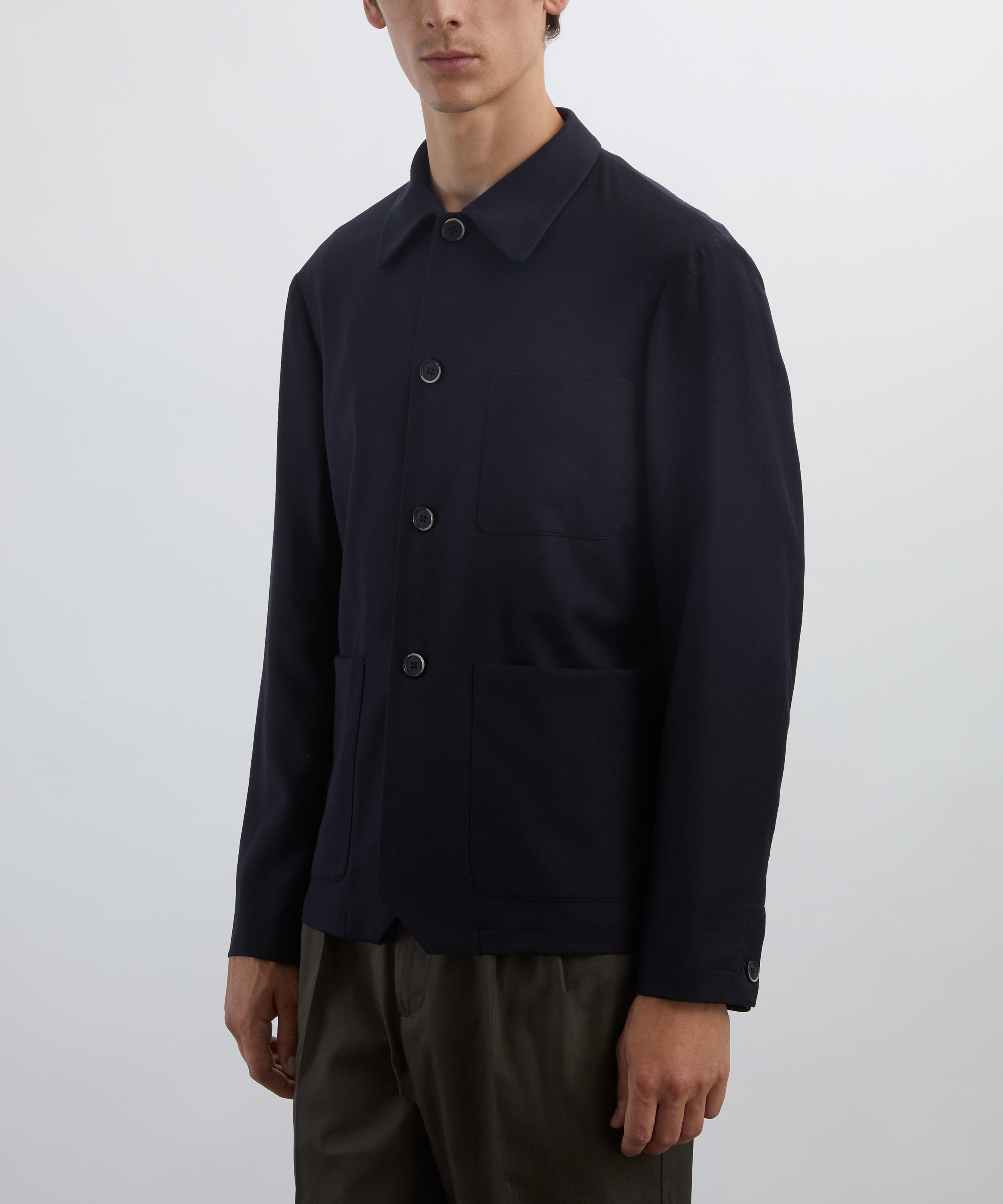 Barena - Navy Cotton Overshirt image number 2