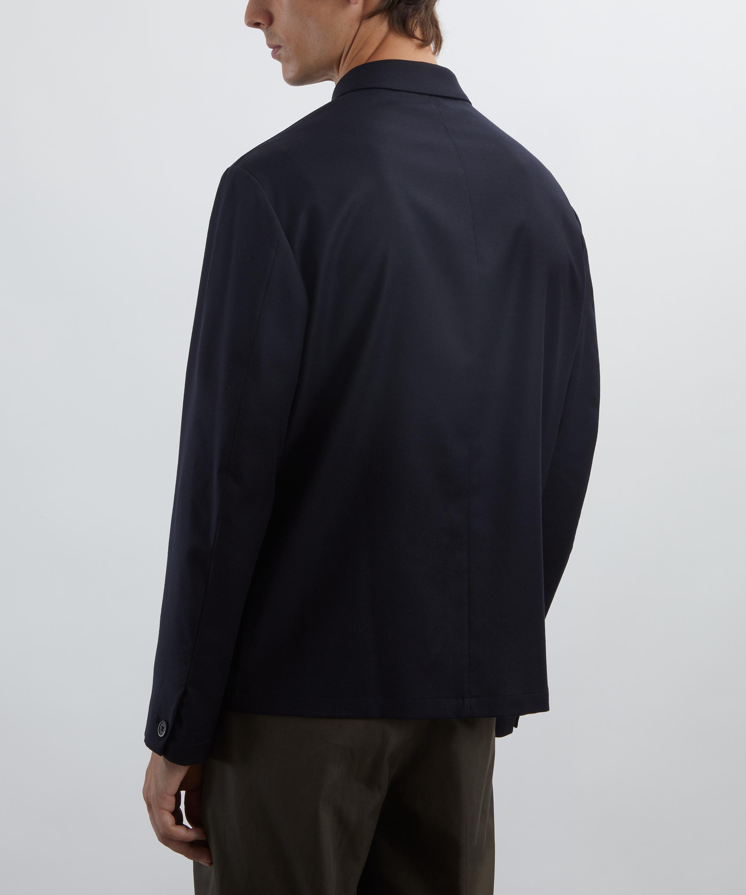 Barena - Navy Cotton Overshirt image number 3