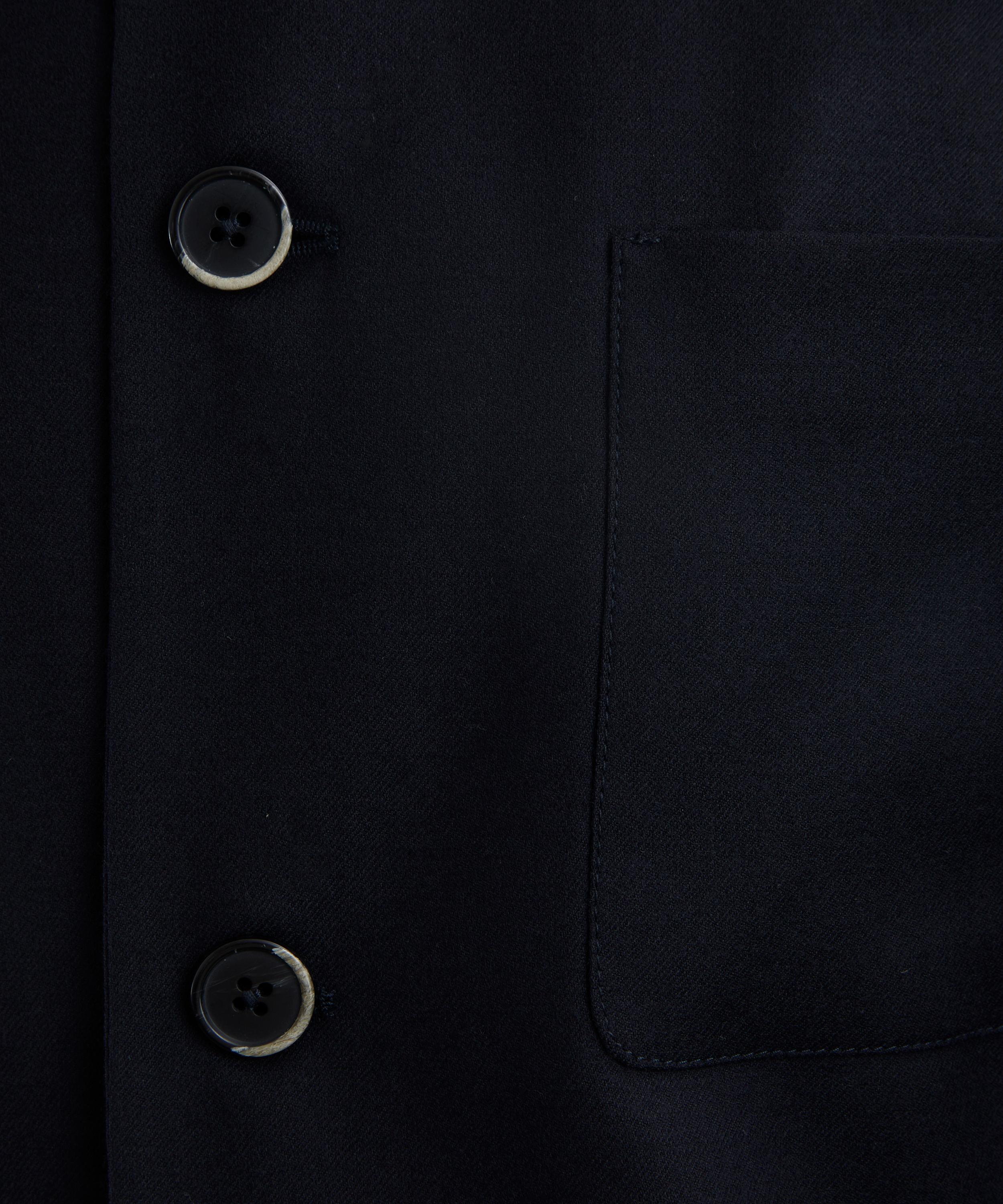 Barena - Navy Cotton Overshirt image number 4