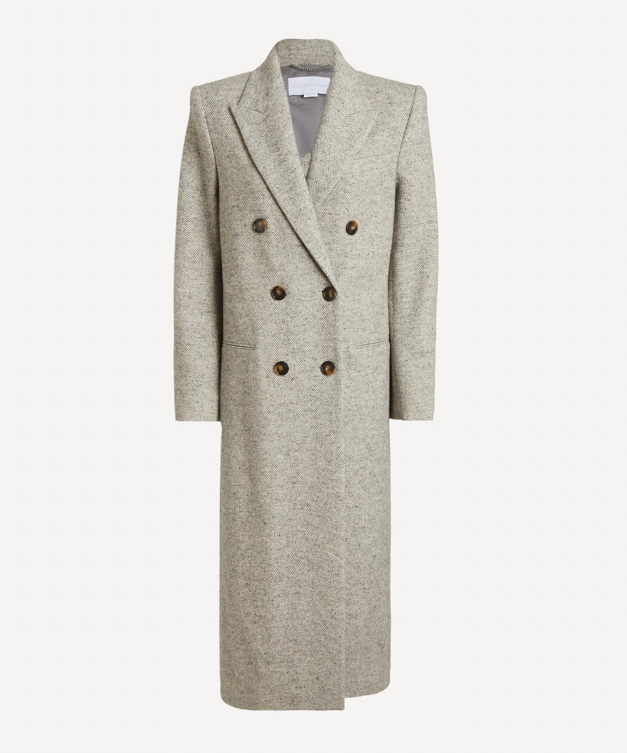 Stella McCartney - Double-Breasted Long Tweed Coat