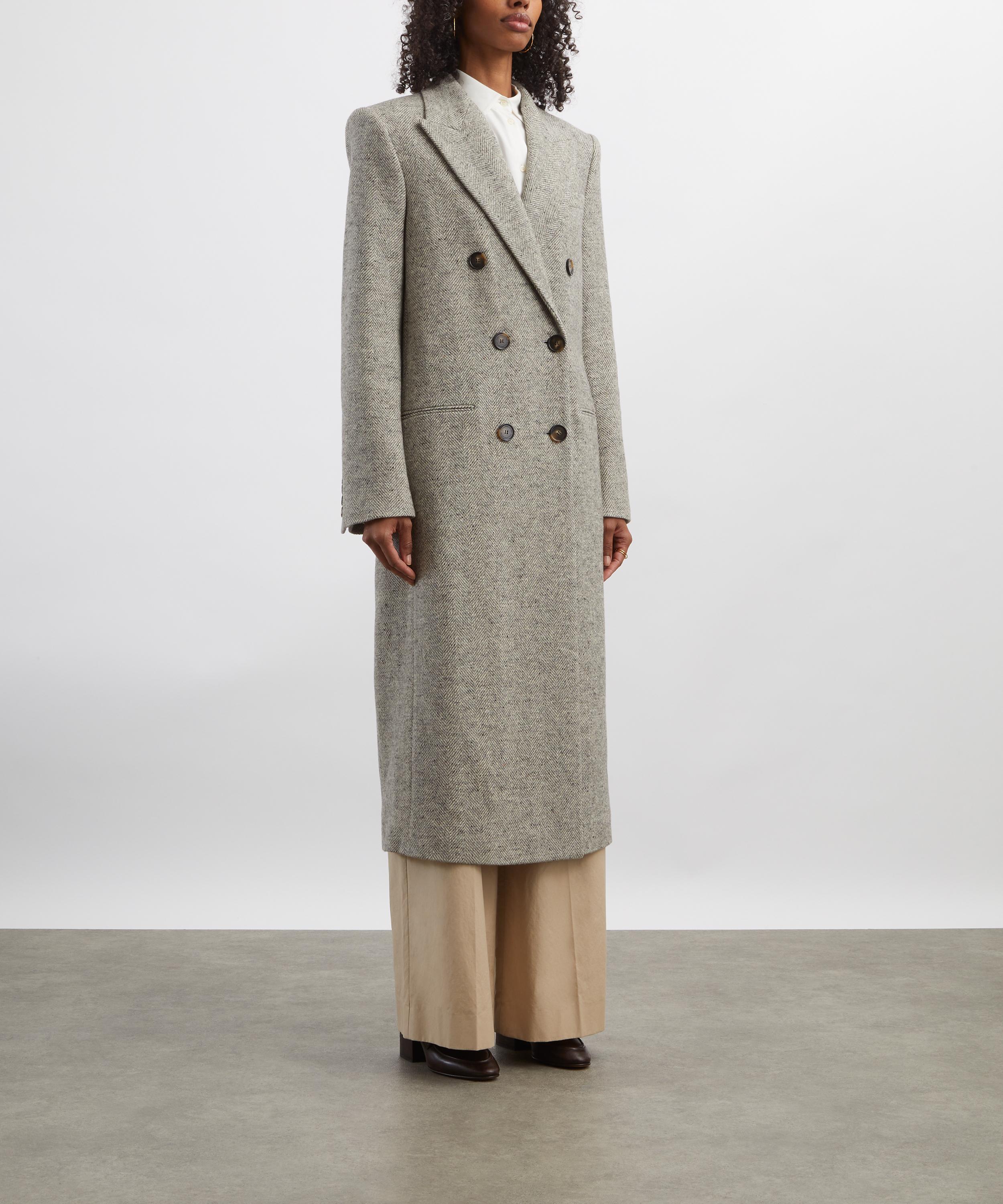 Stella McCartney - Double-Breasted Long Tweed Coat image number 2