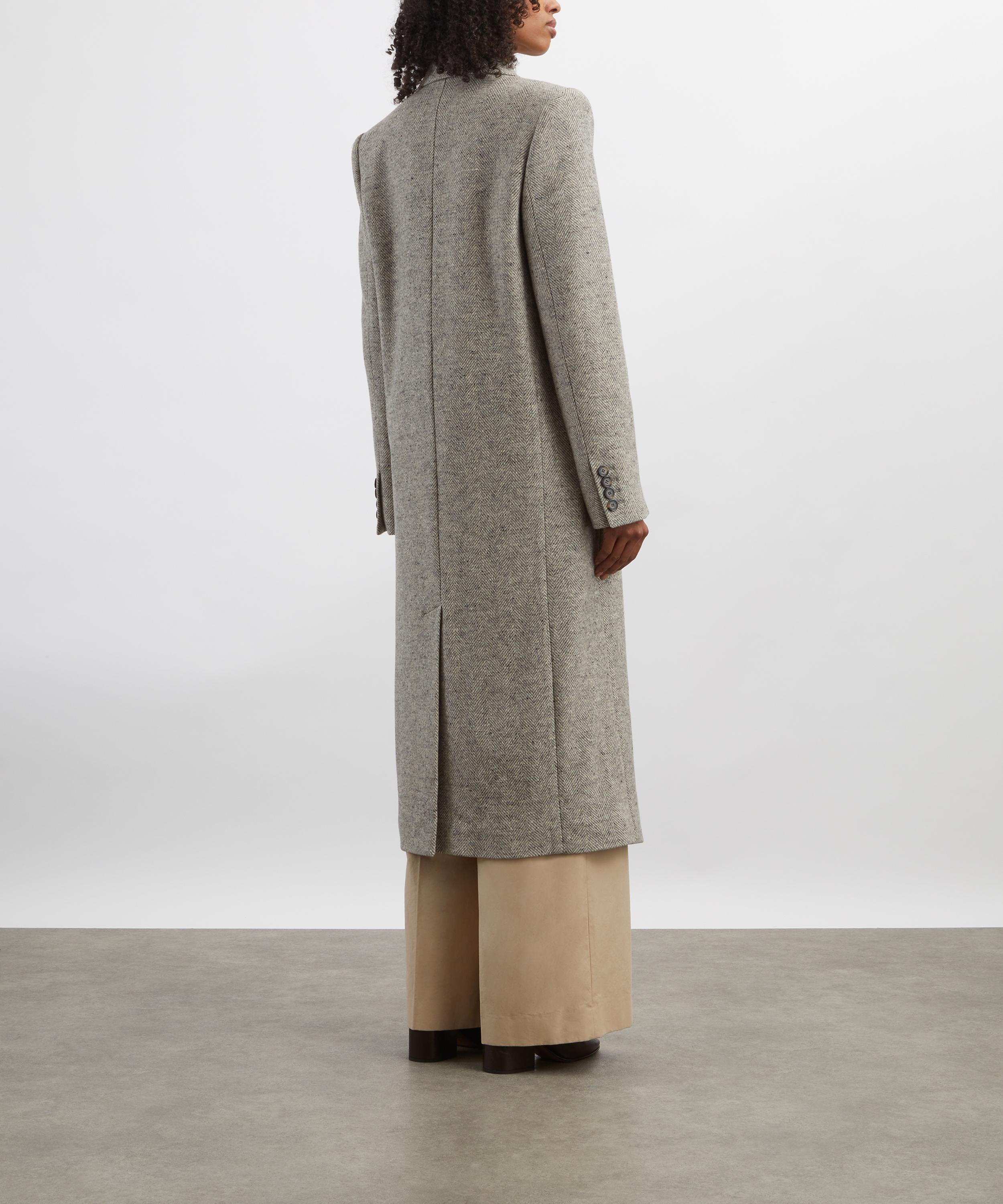 Stella McCartney - Double-Breasted Long Tweed Coat image number 3